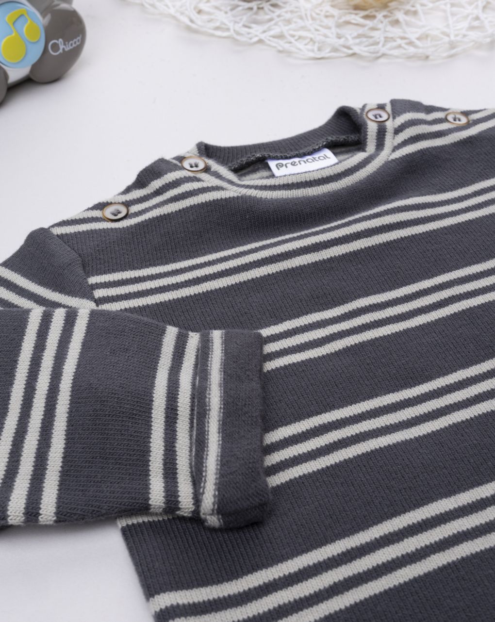 Maglia bimbo grigia/blu