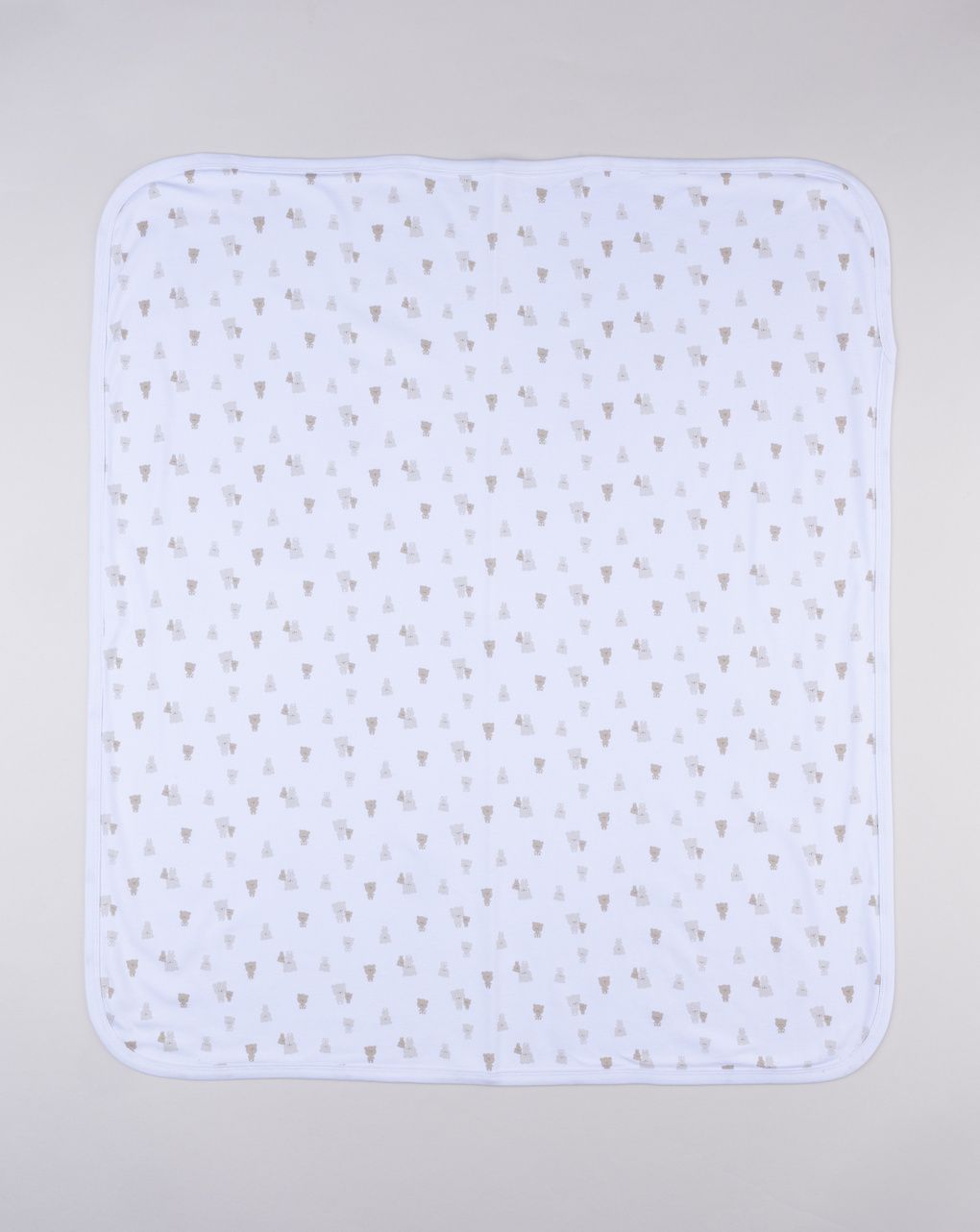 Copertina interlock neonato orsetti allover