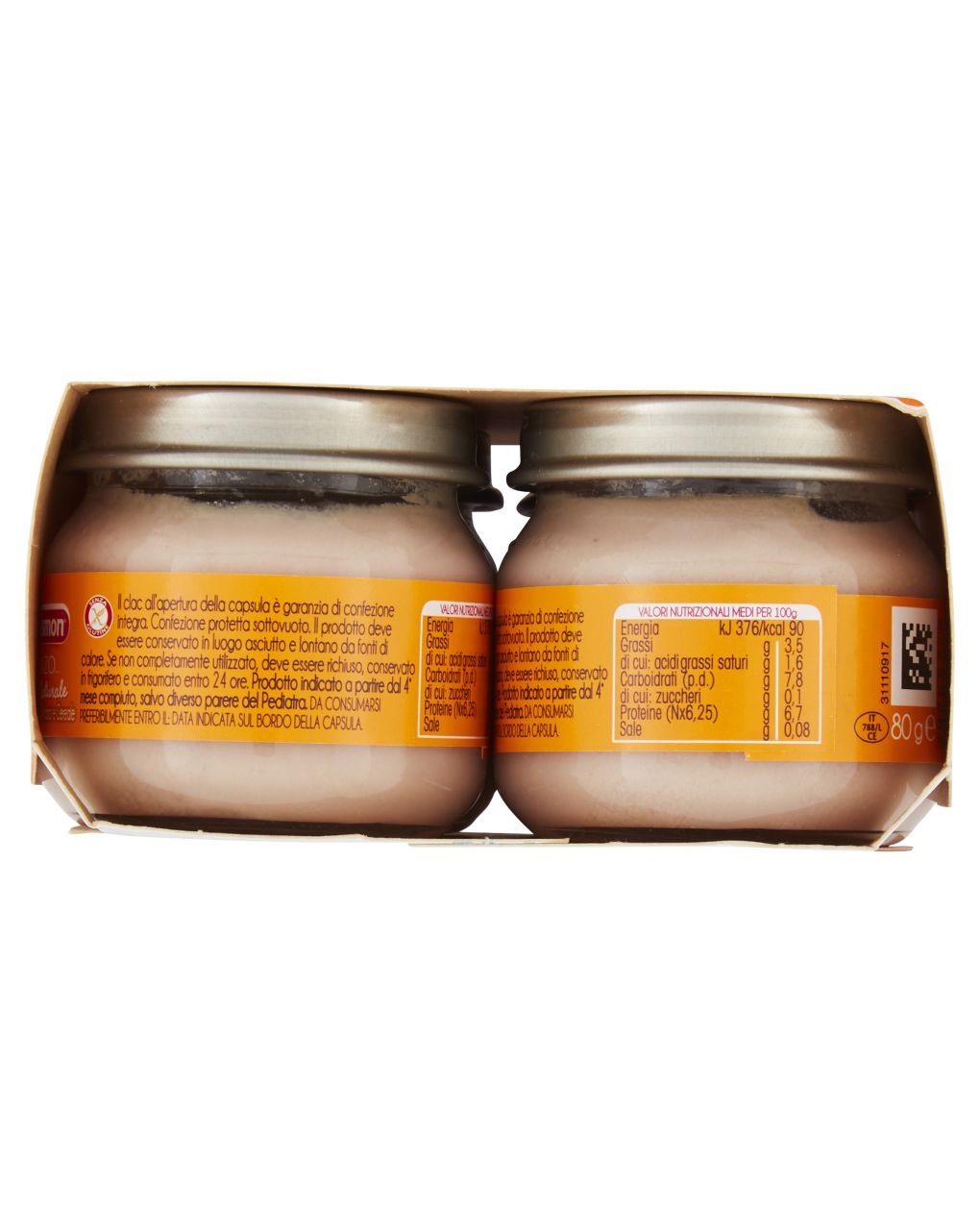 Omogeneizzato manzo 4x80g - plasmon