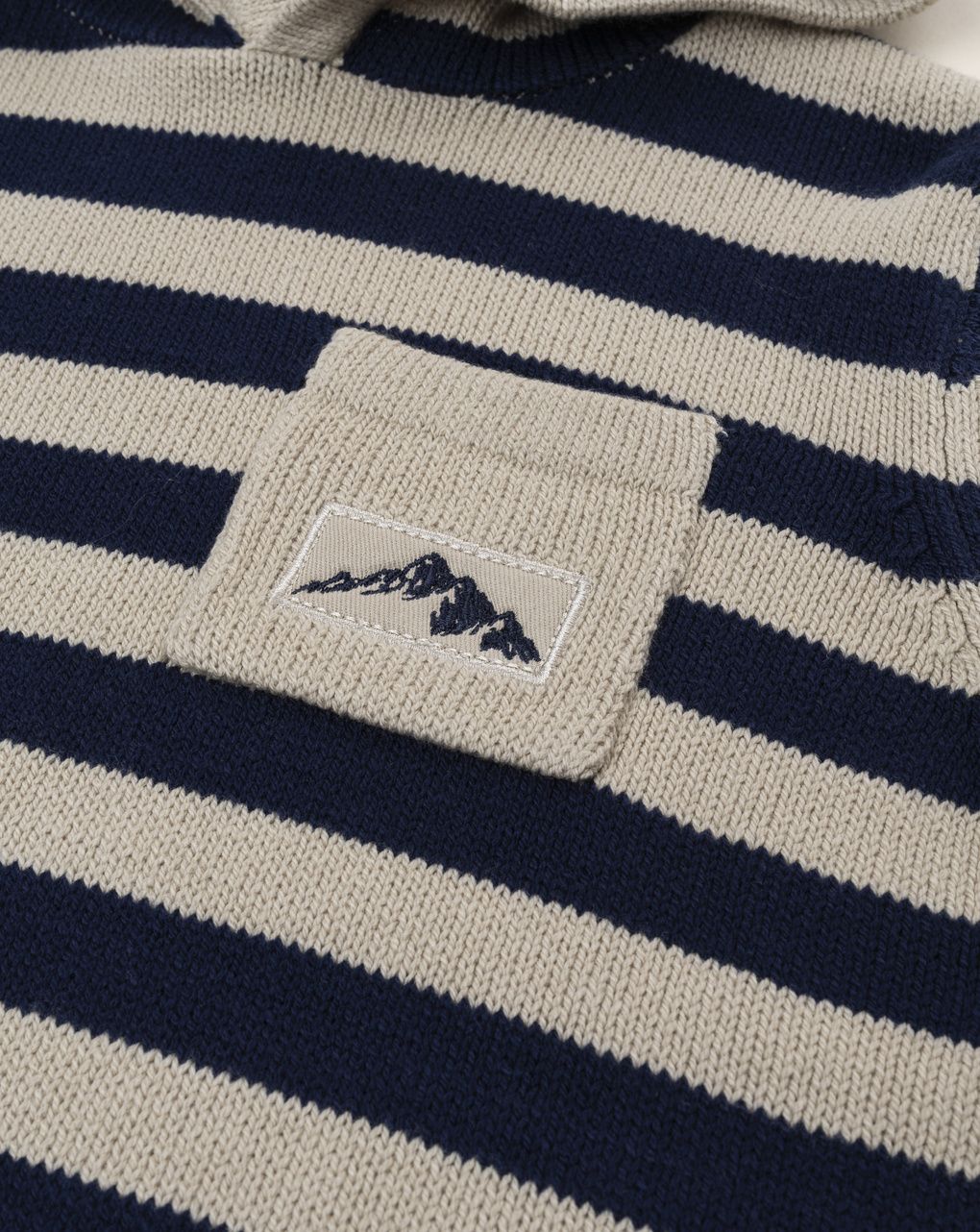 Felpa bimbo rigata blu/beige