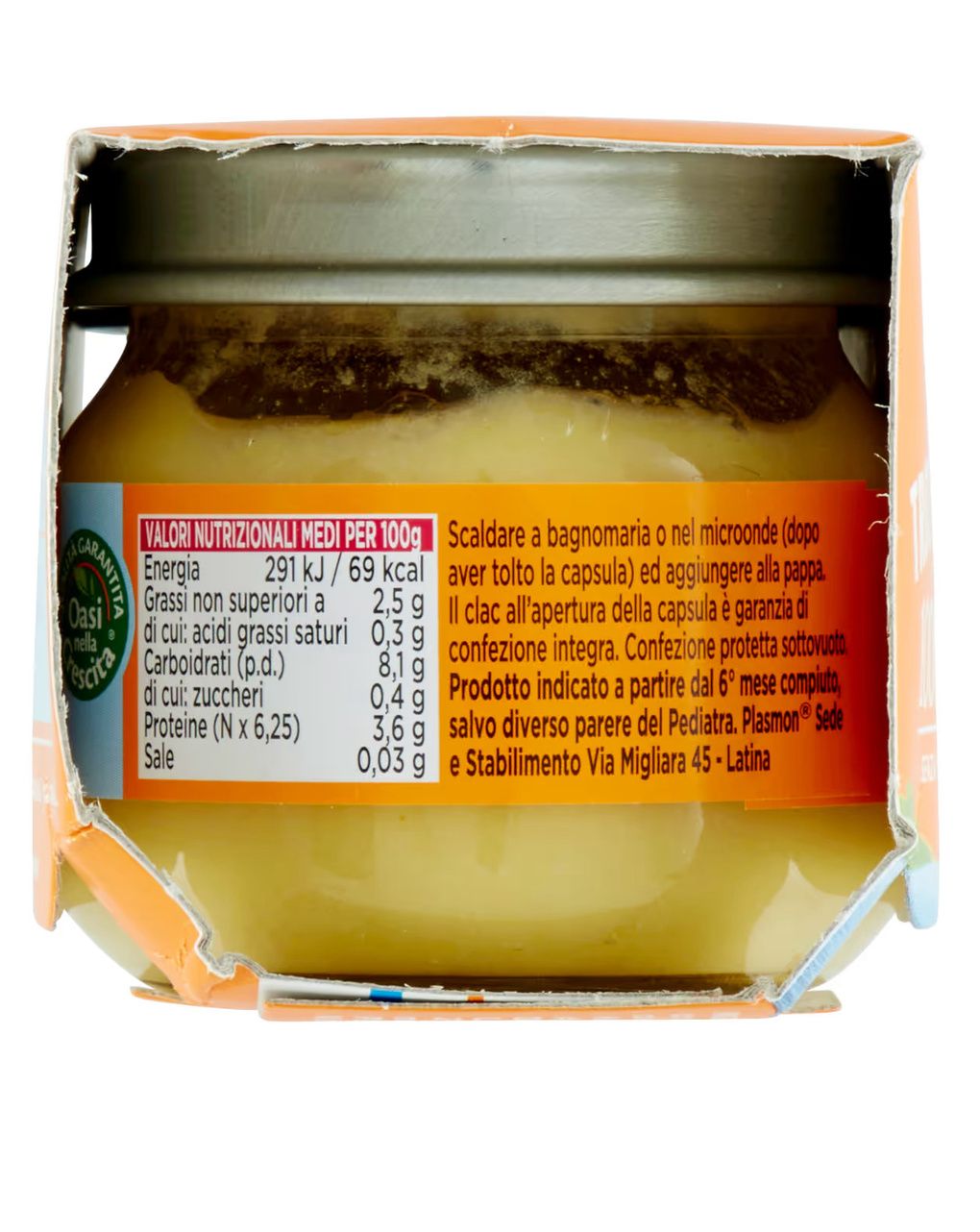 Omogeneizzato trota – verdure – 2x80g - plasmon