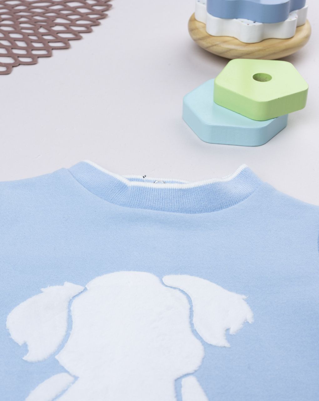 Tutina bimbo azzurra cagnolino