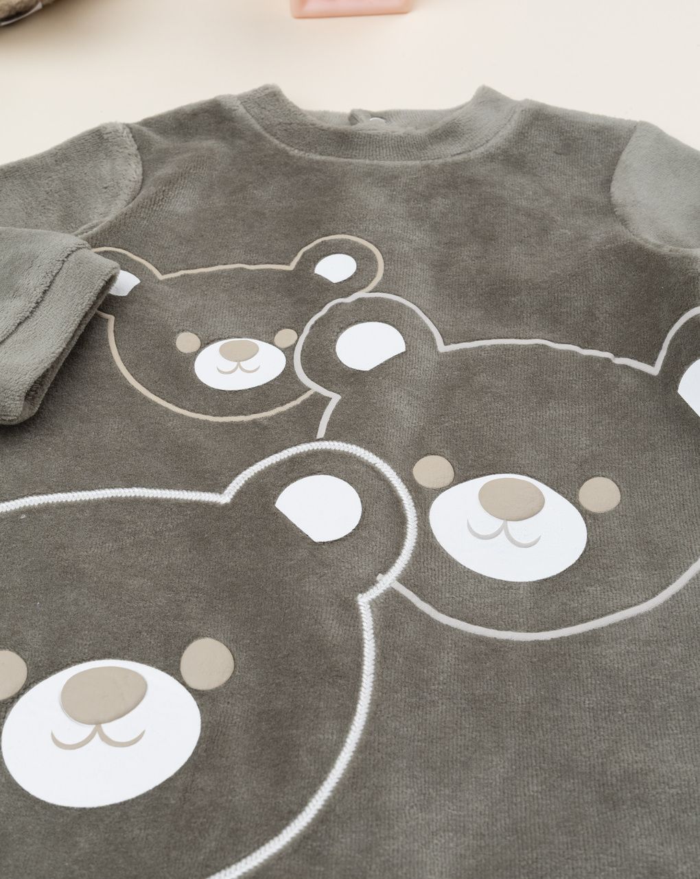 Tutina bimbo verde orsetti