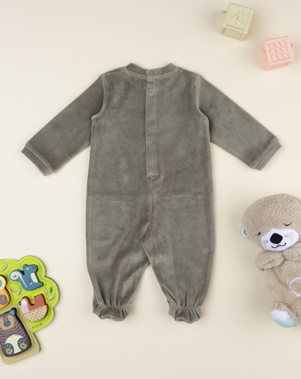 Tutina bimbo verde orsetti