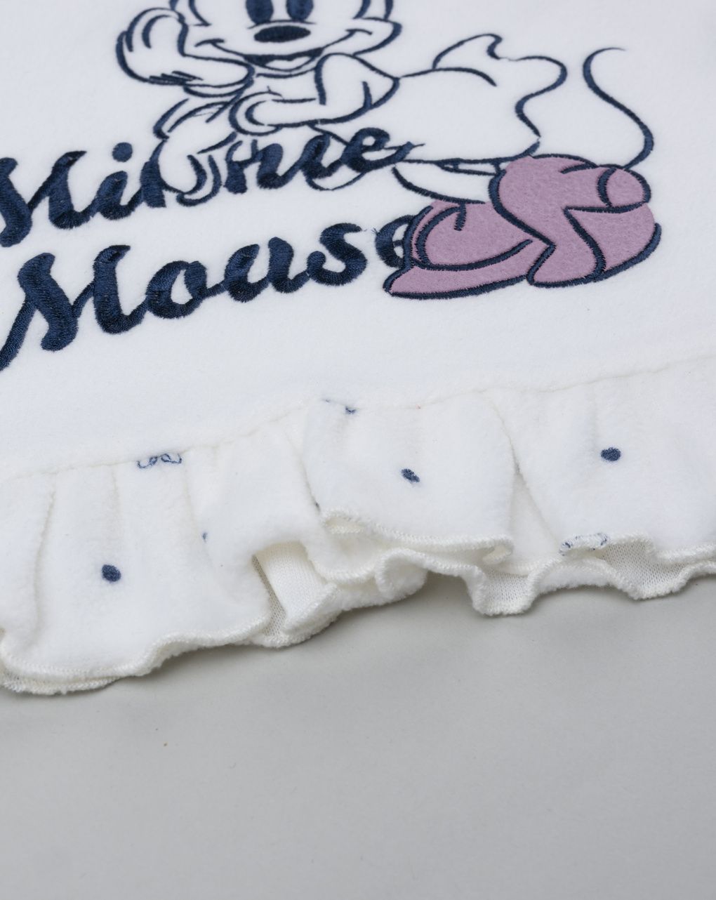 Pigiama bimba bianco/nero minnie