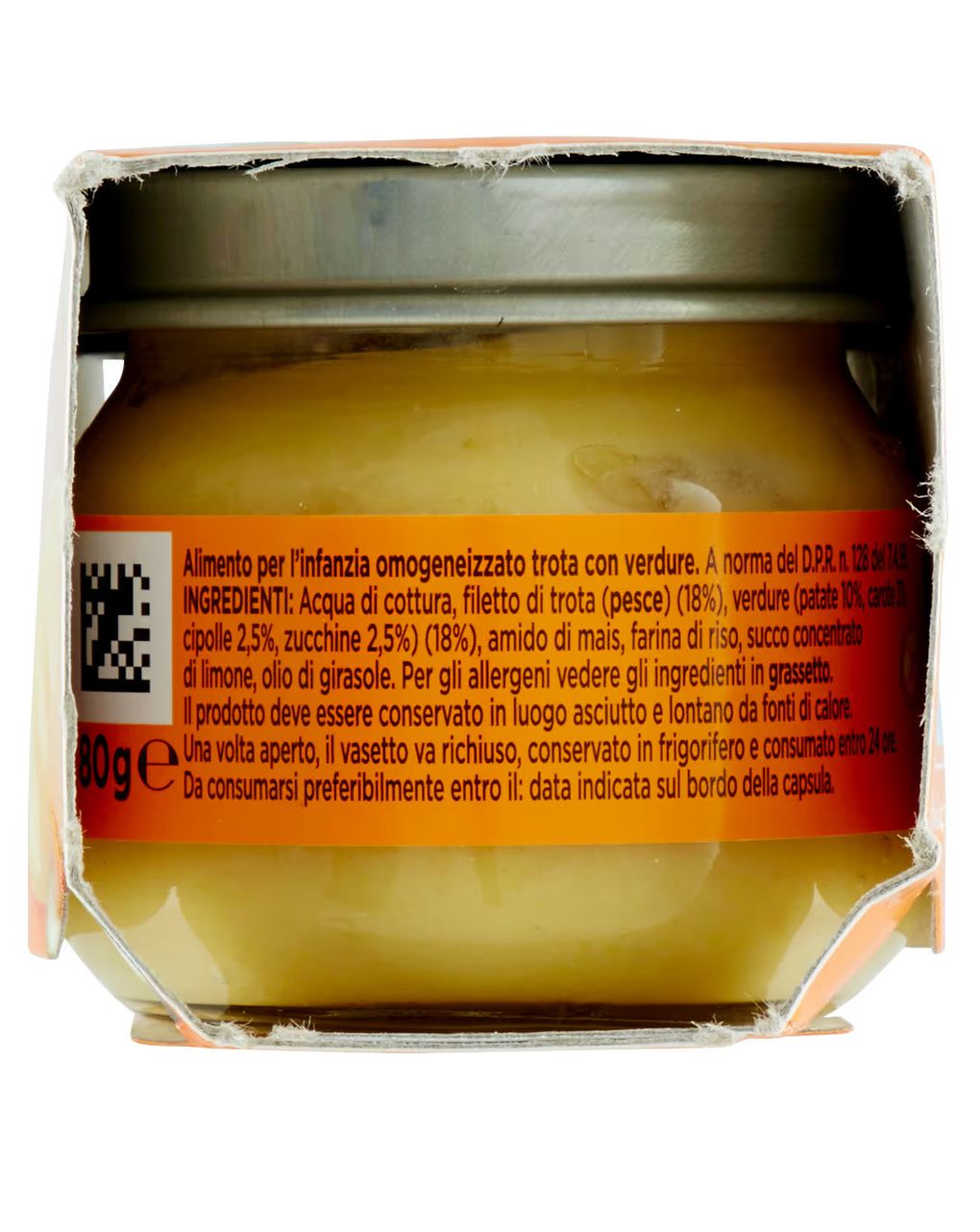 Omogeneizzato trota – verdure – 2x80g - plasmon