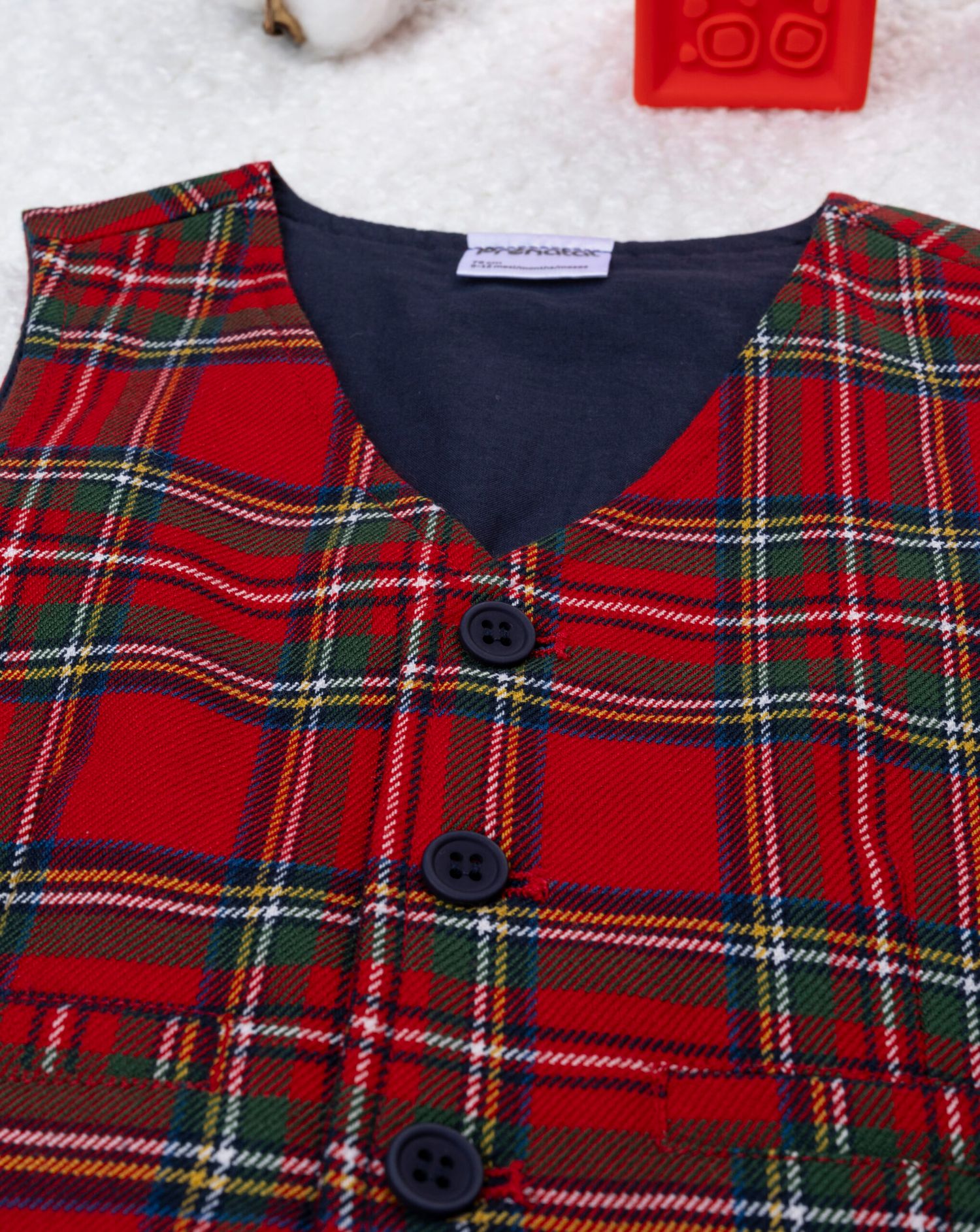 Gilet tartan bimbo