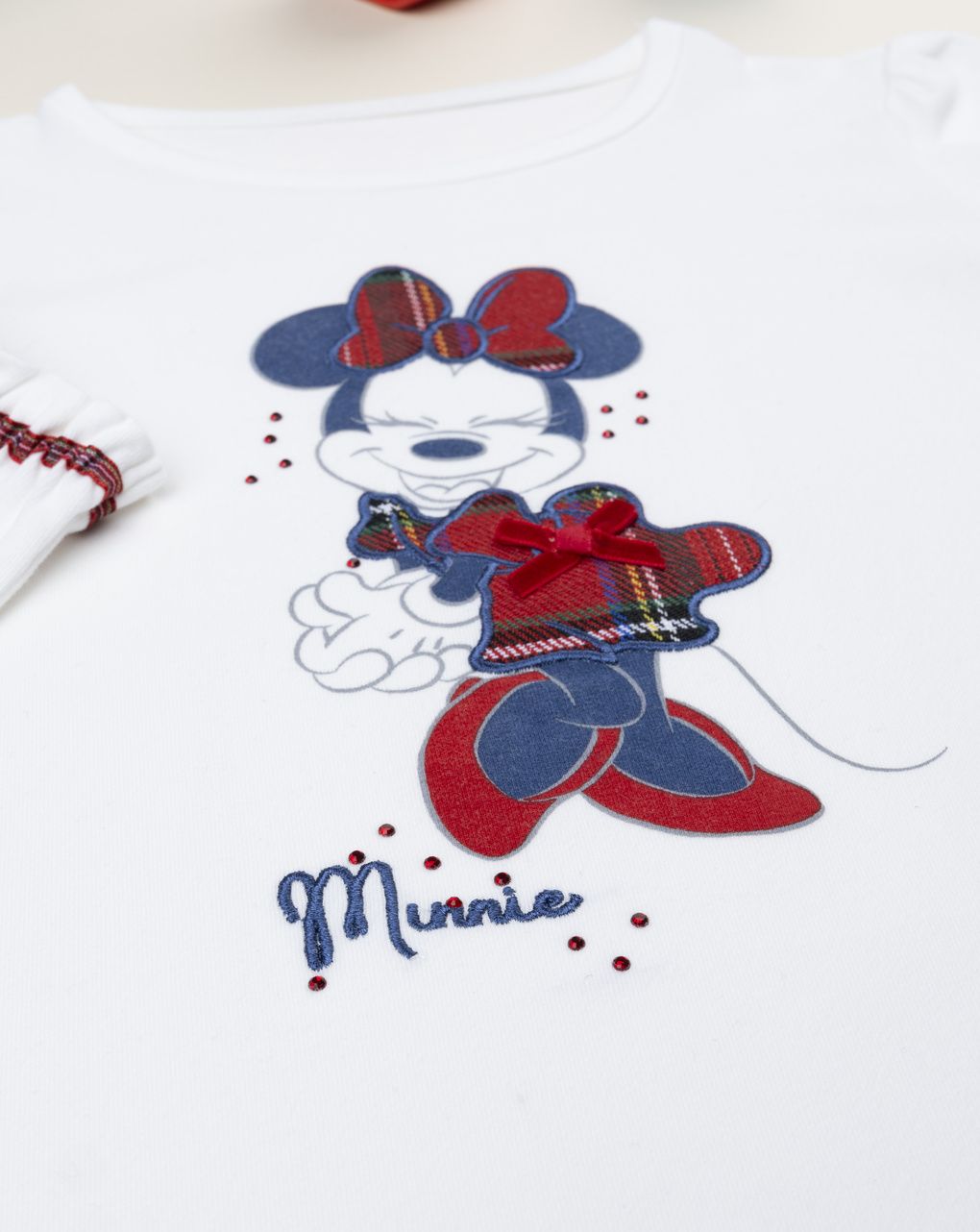 T-shirt bambina bianca minnie