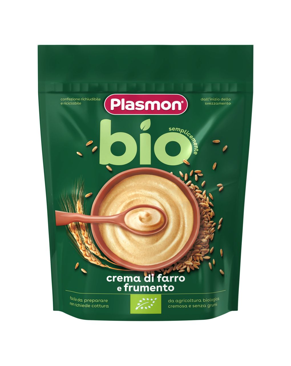 Crema di cereali bio farro e grano 200gr - plasmon
