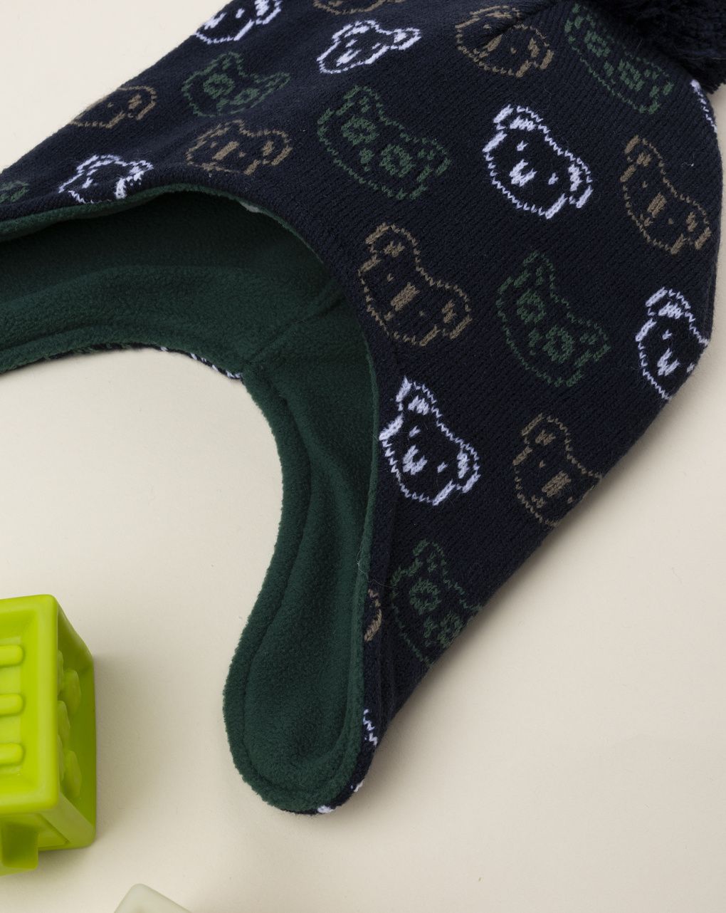 Cappello peruviano bimbo blu animali