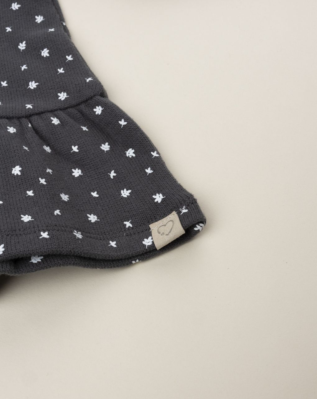 T-shirt bimba grigio allover