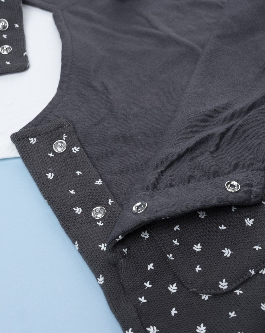 Completo salopette girgia più maglia bimba allover