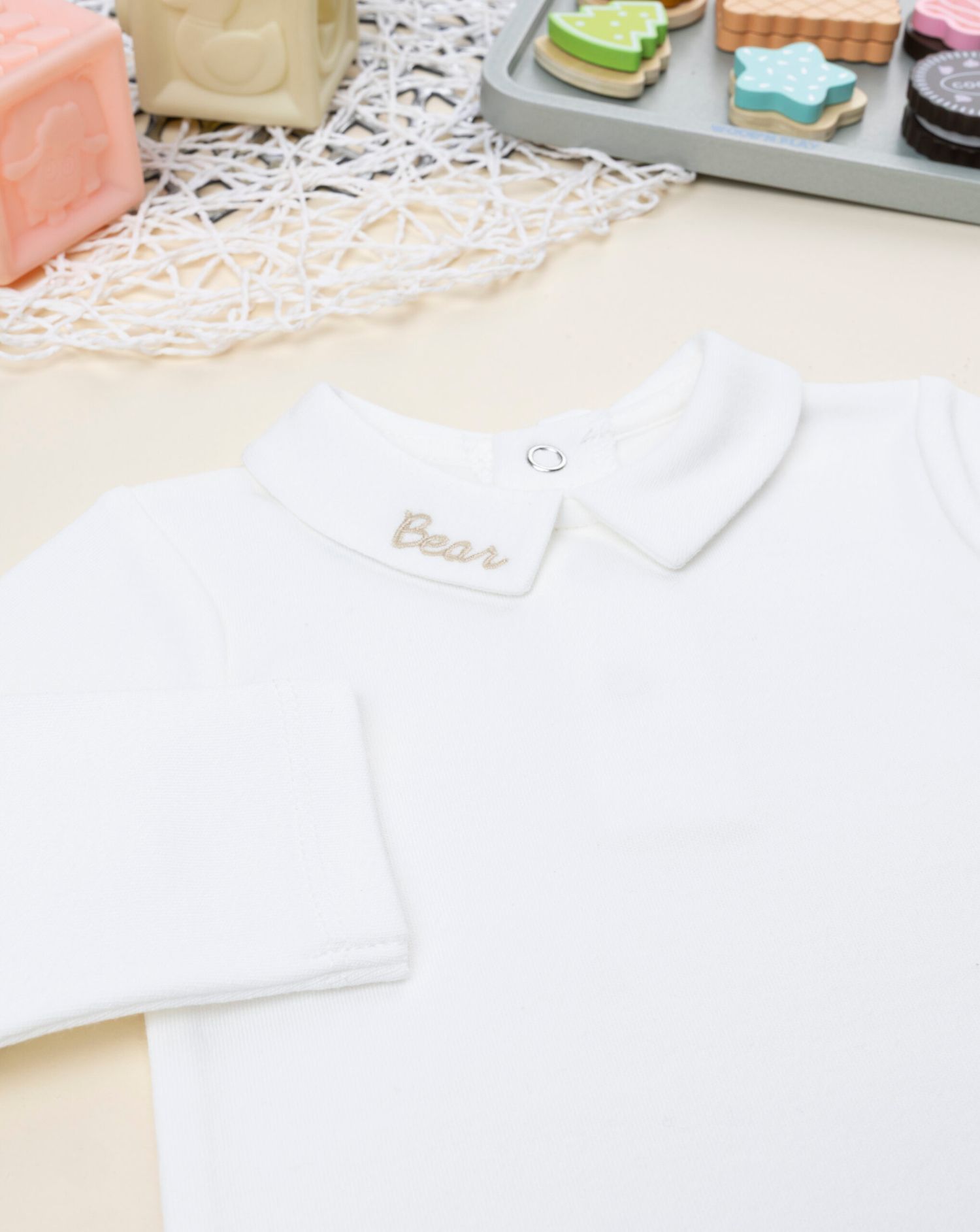 Body bimbo bianco ricamo