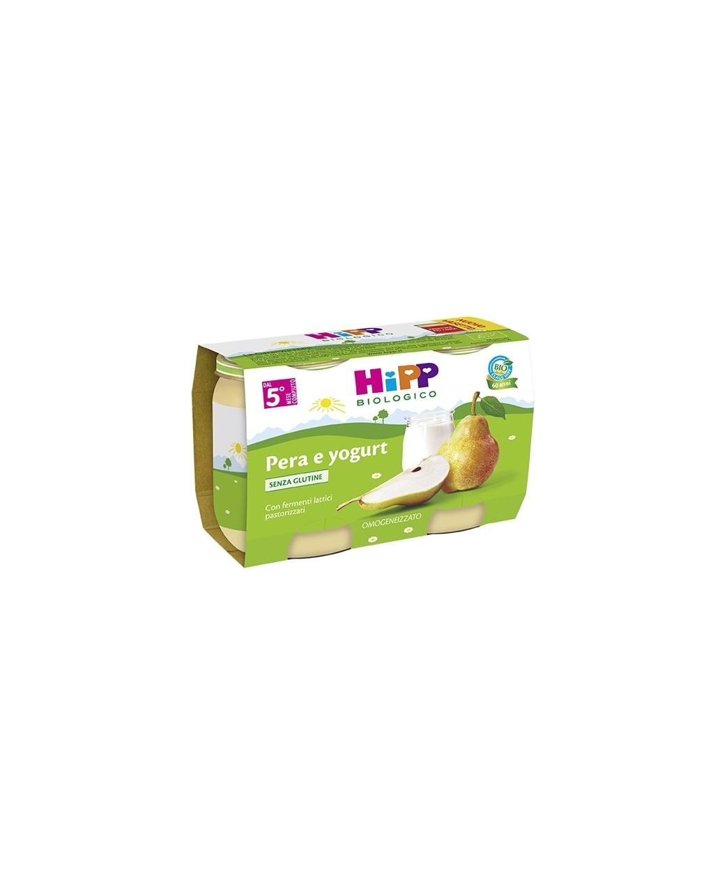 Merenda pera e yogurt 2x125g - hipp