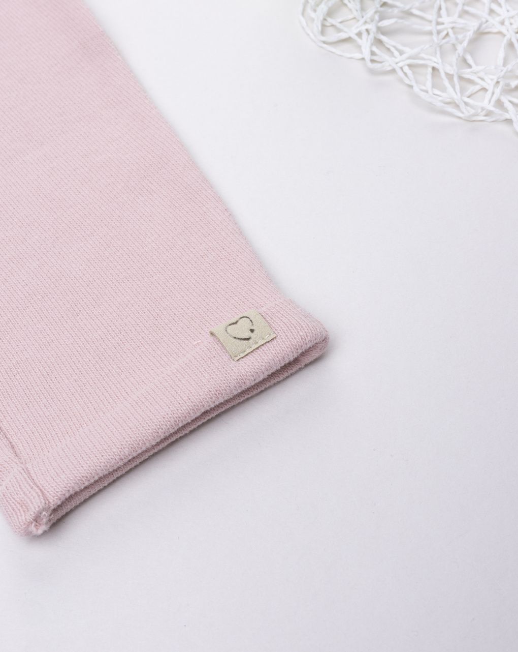 Pantaloni bimba rosa con fiocco