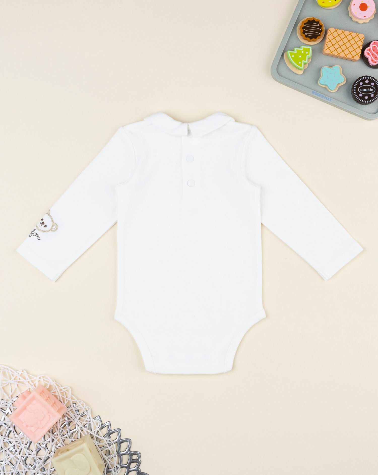 Body bimbo bianco ricamo