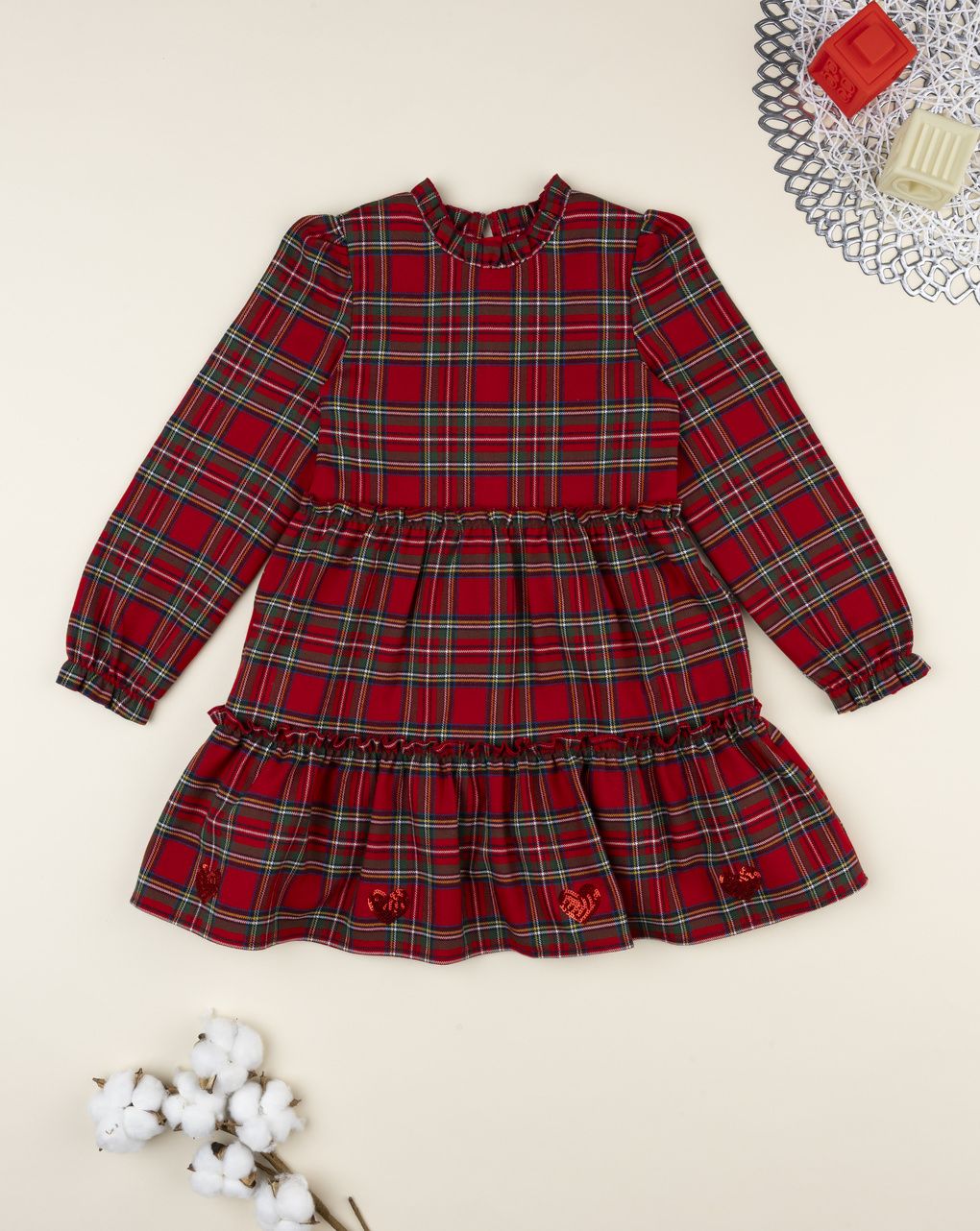 Abito tartan bambina