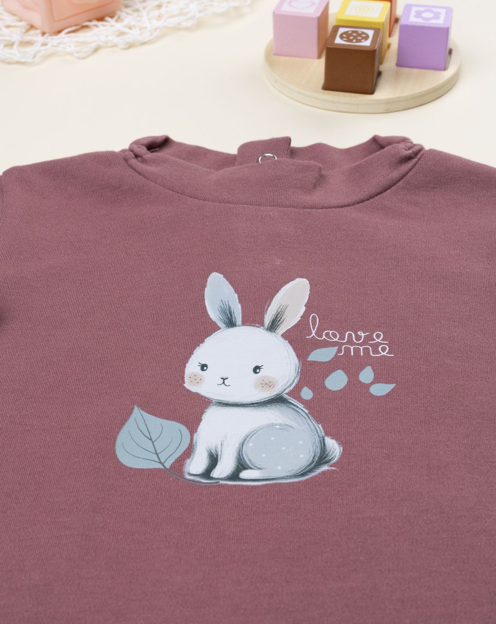 Lupetto bimba rosa stampato
