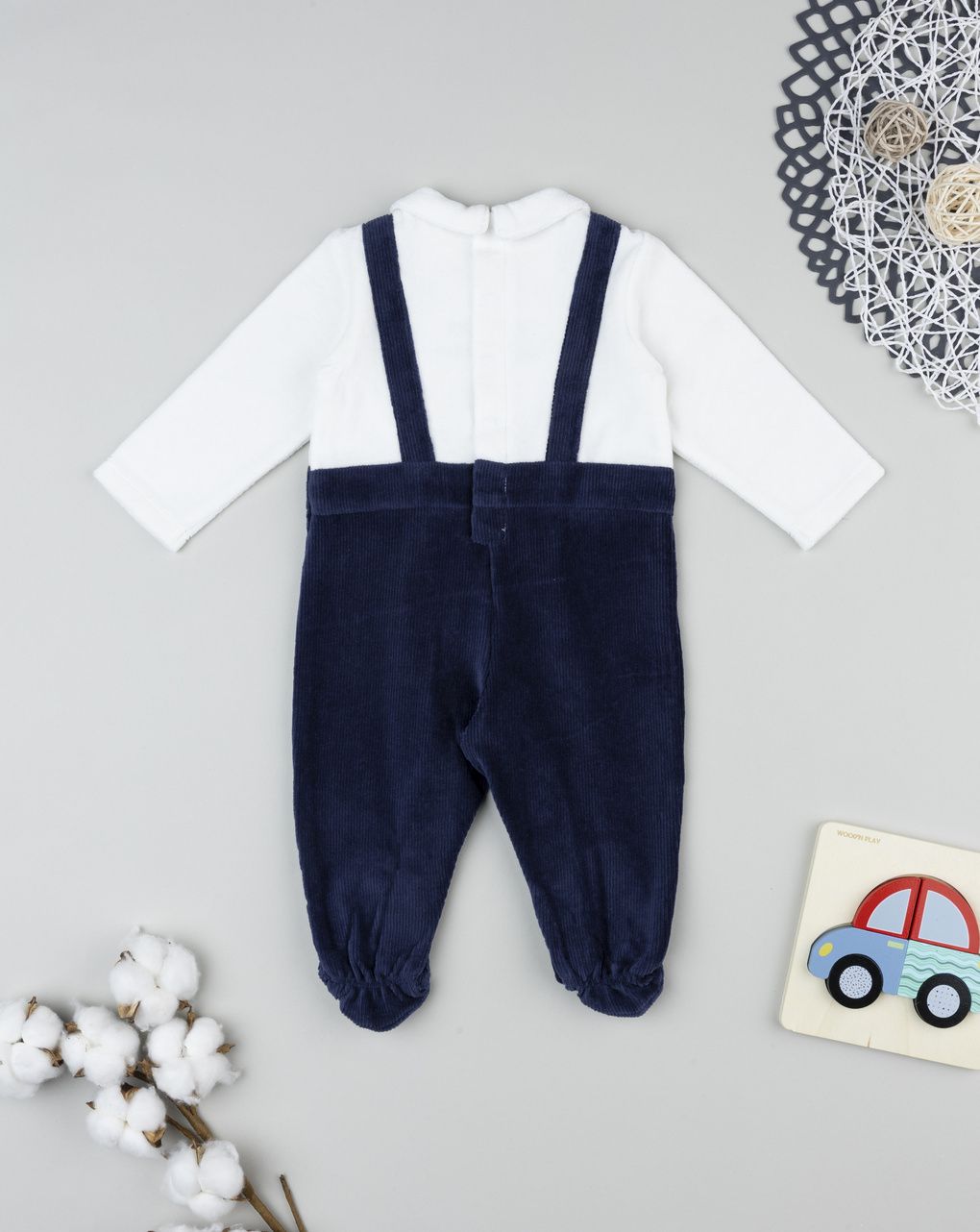 Tutina bimbo natale blu