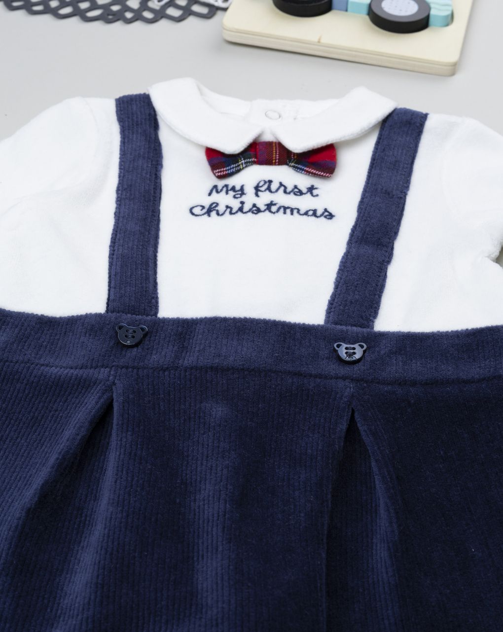 Tutina bimbo natale blu