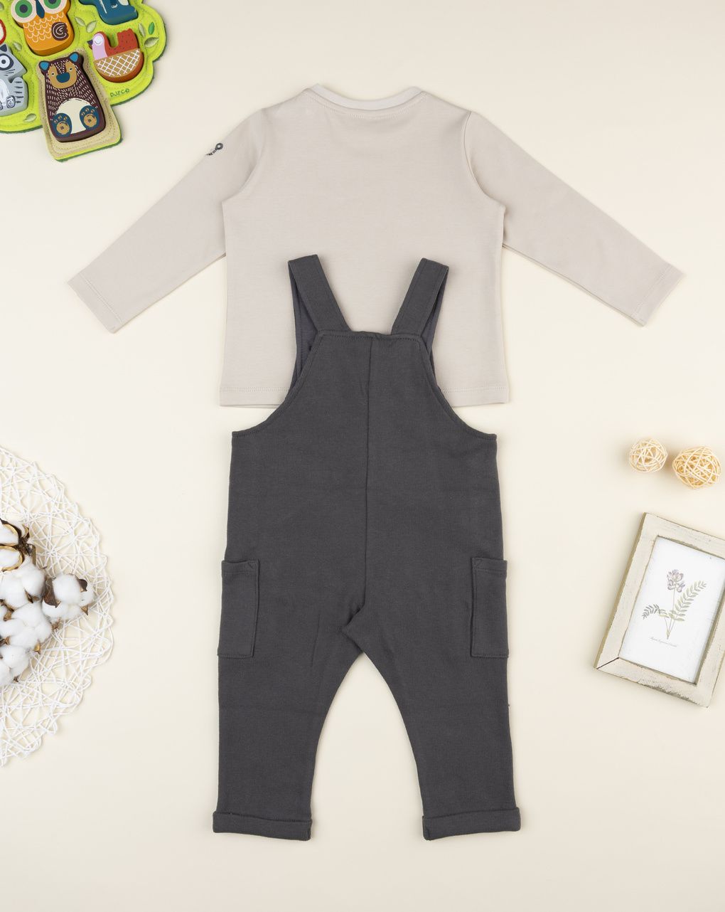 Completo bimbo salopette più maglia