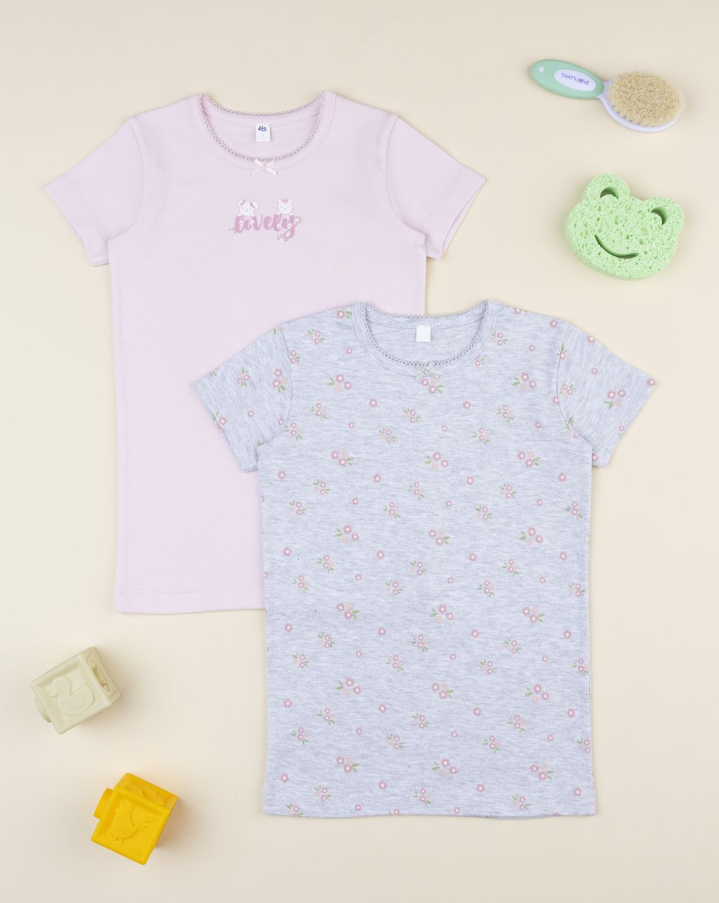 Pack 2 t-shirt bimba lovely