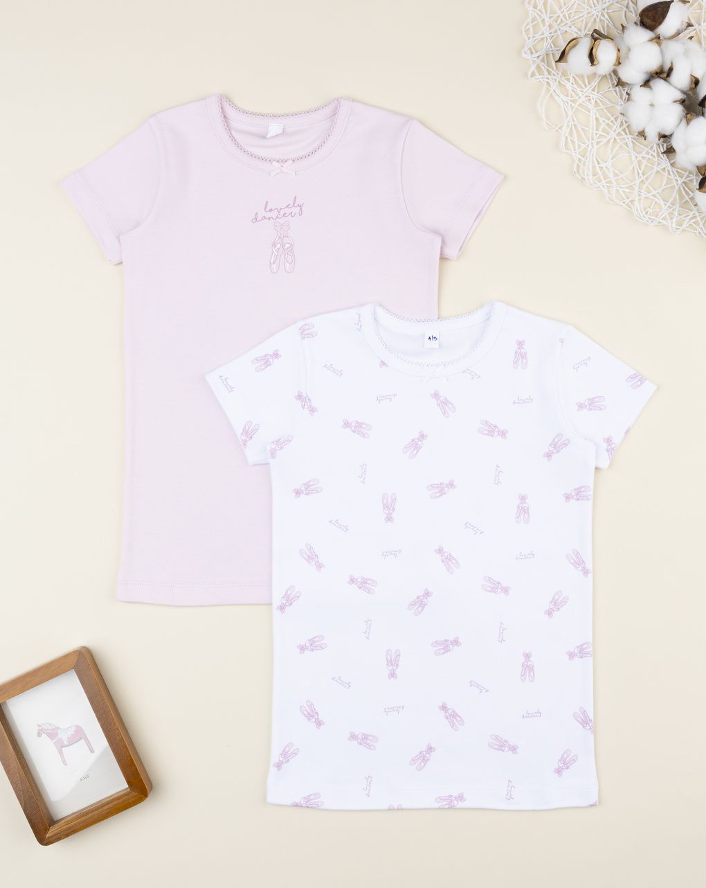 Pack 2 t-shirt bimba ballo