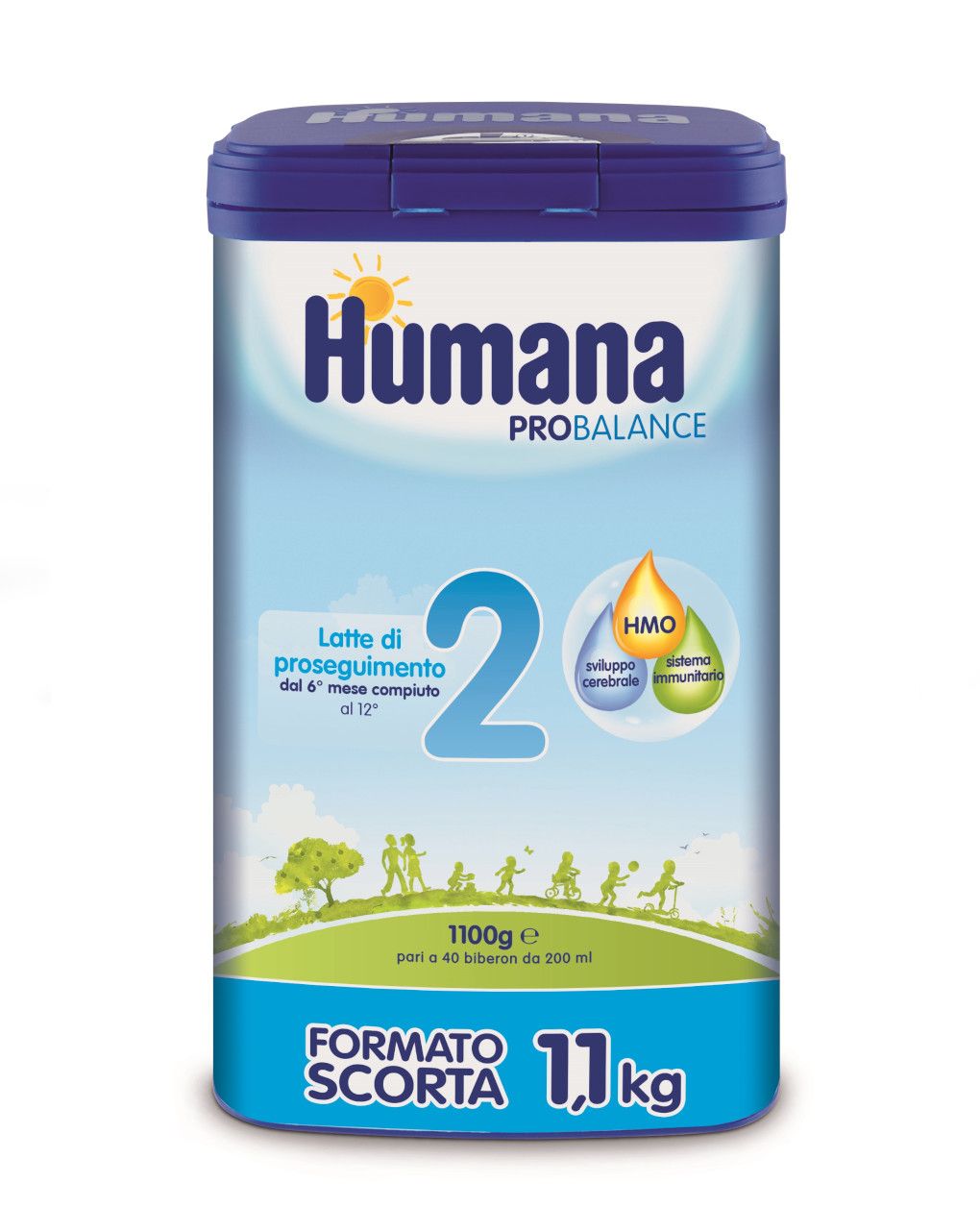 Latte humana 2 polvere 1100g - humana