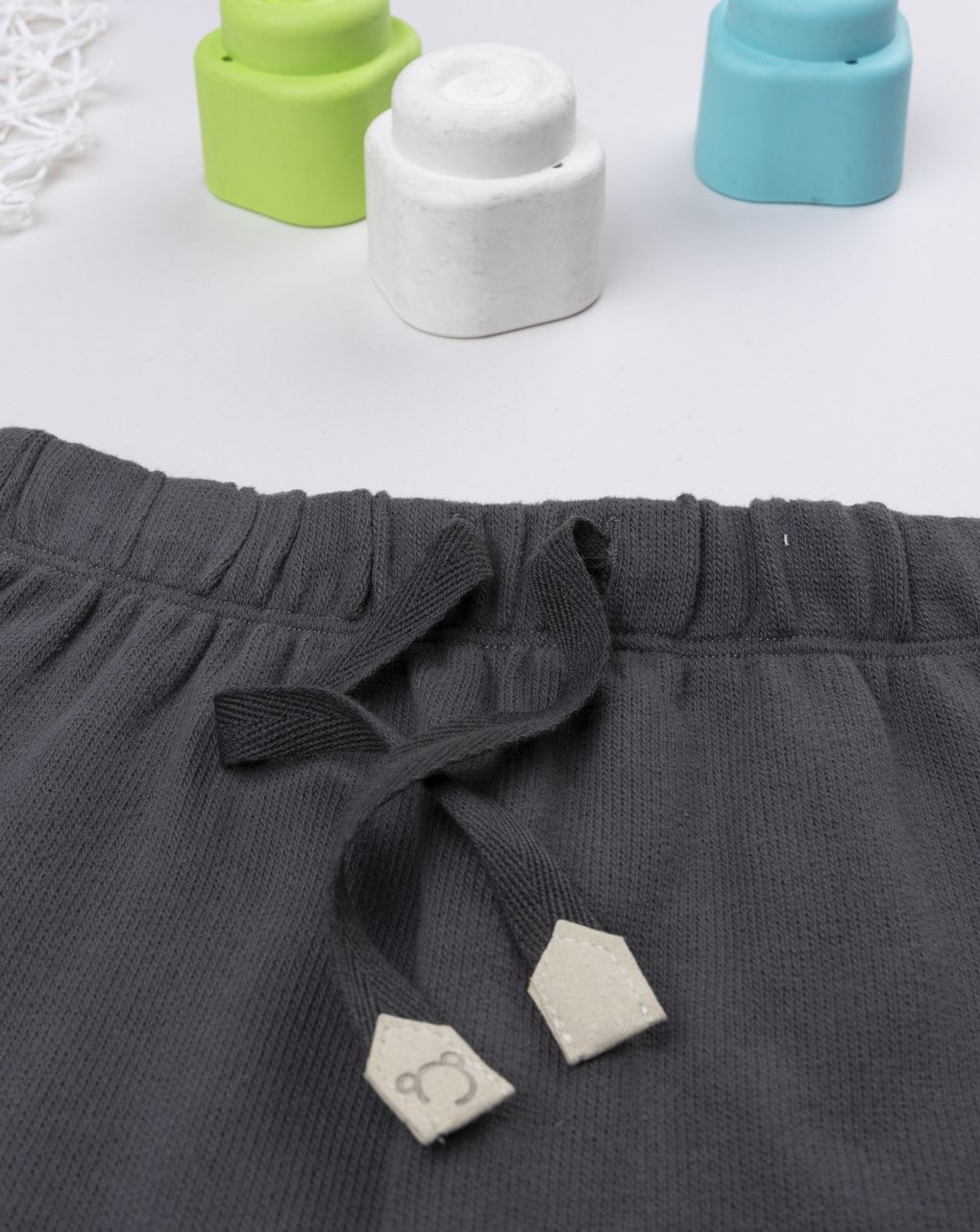Pantalone bimbo grigio con tasche