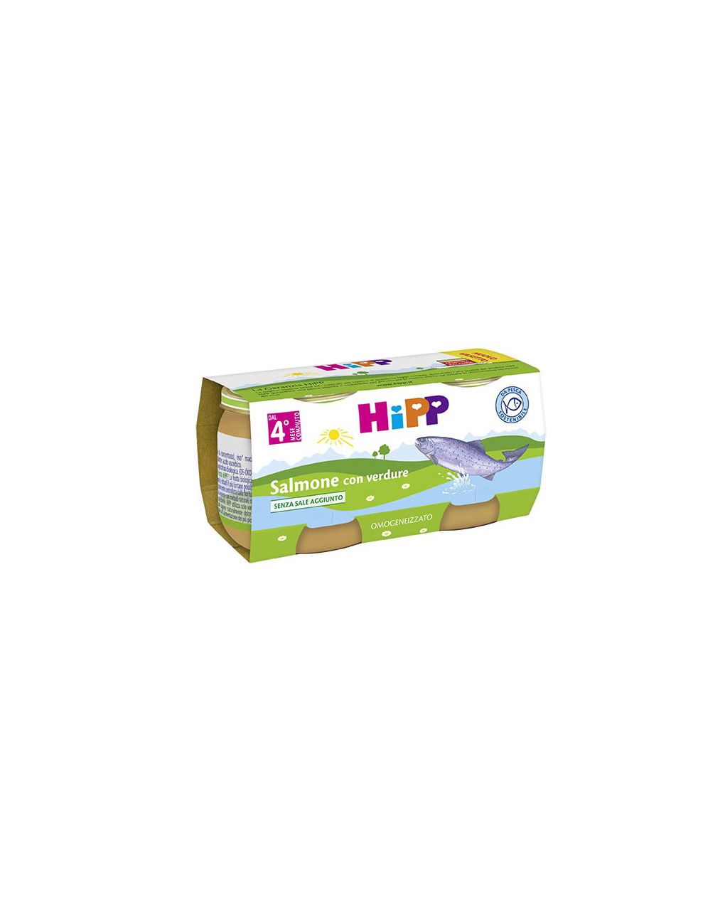 Omogeneizzato salmone con verdure 2x80g - hipp