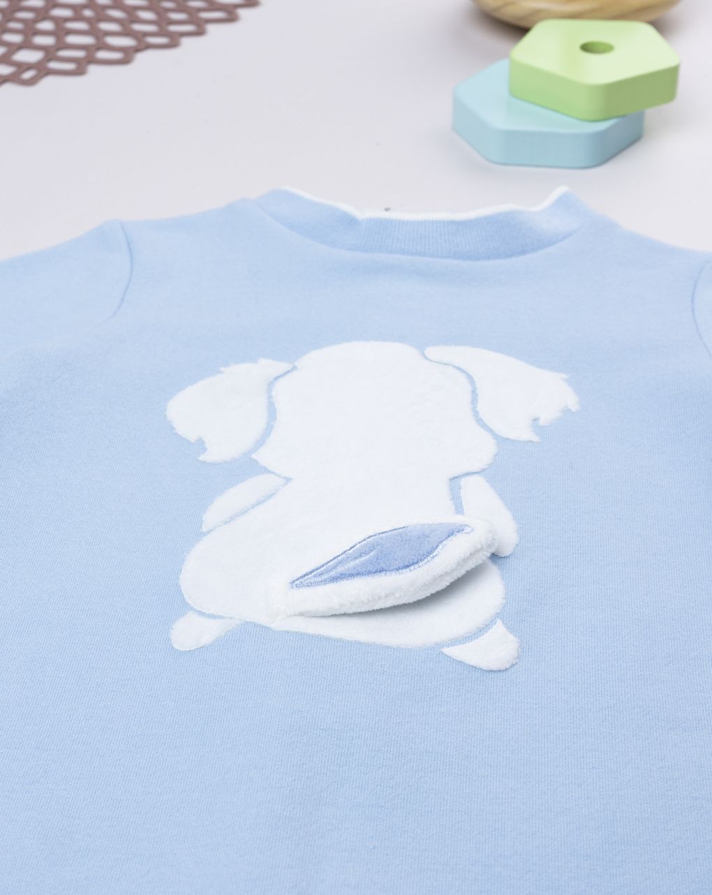 Tutina bimbo azzurra cagnolino