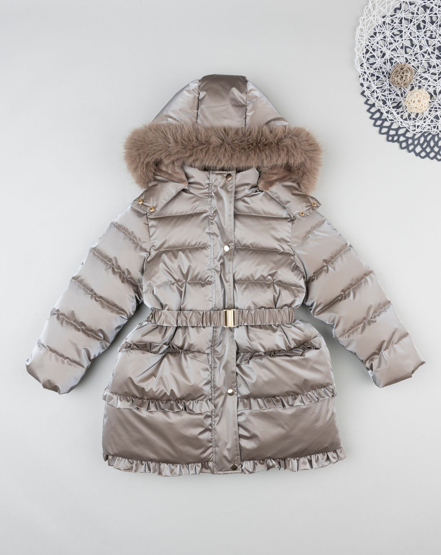 Cappotto pulka bimba marrone