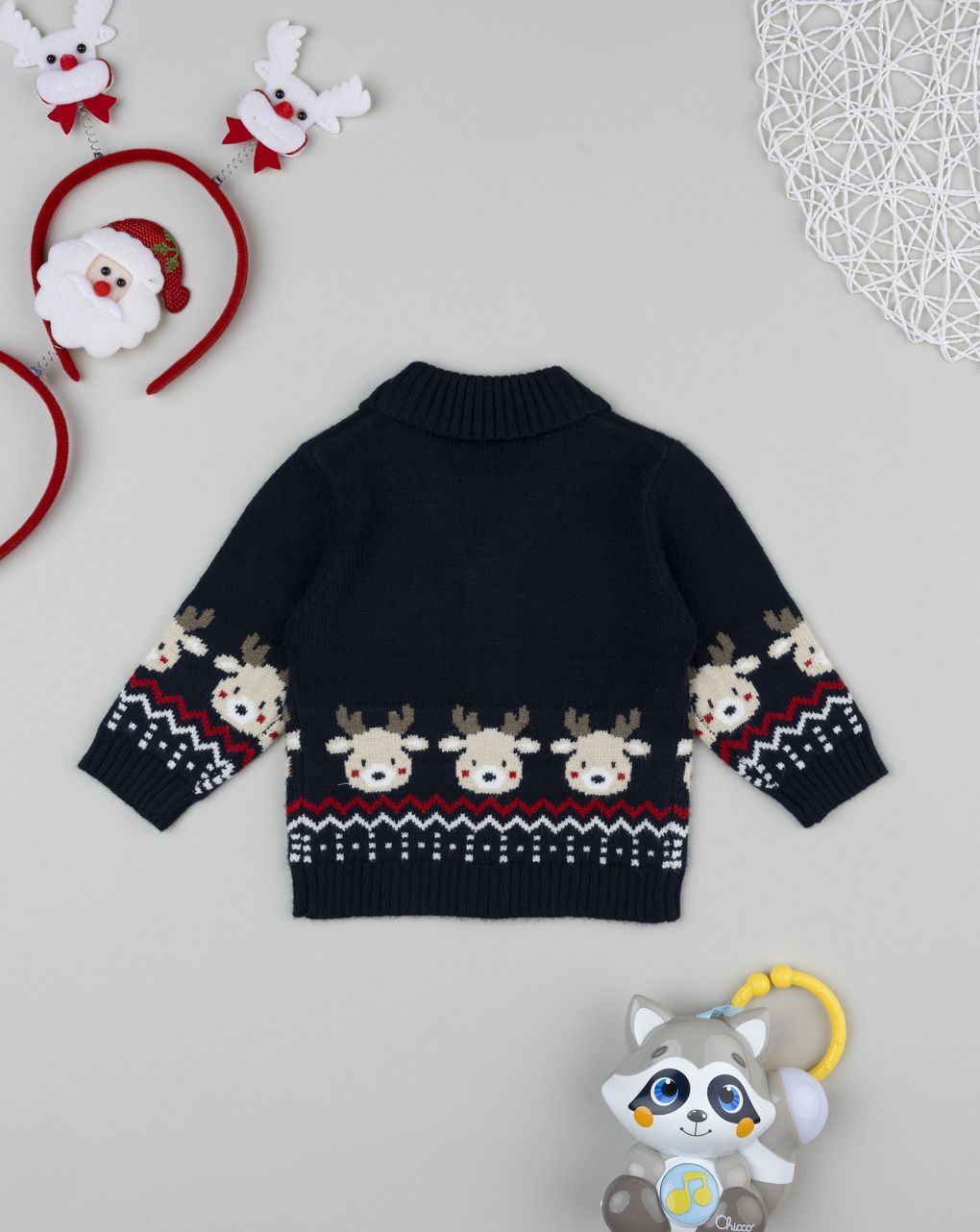 Cardigan bimbo natalizio