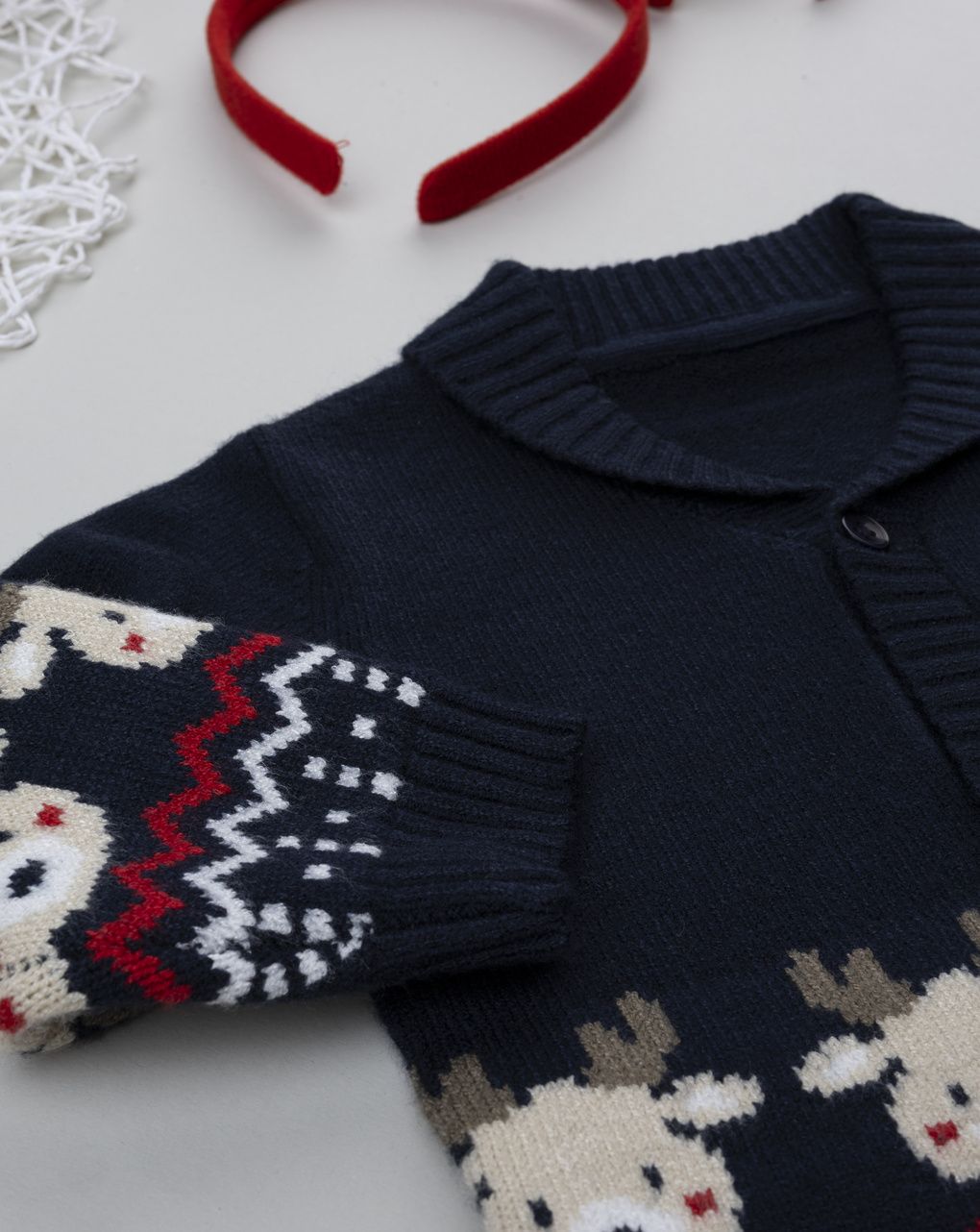 Cardigan bimbo natalizio