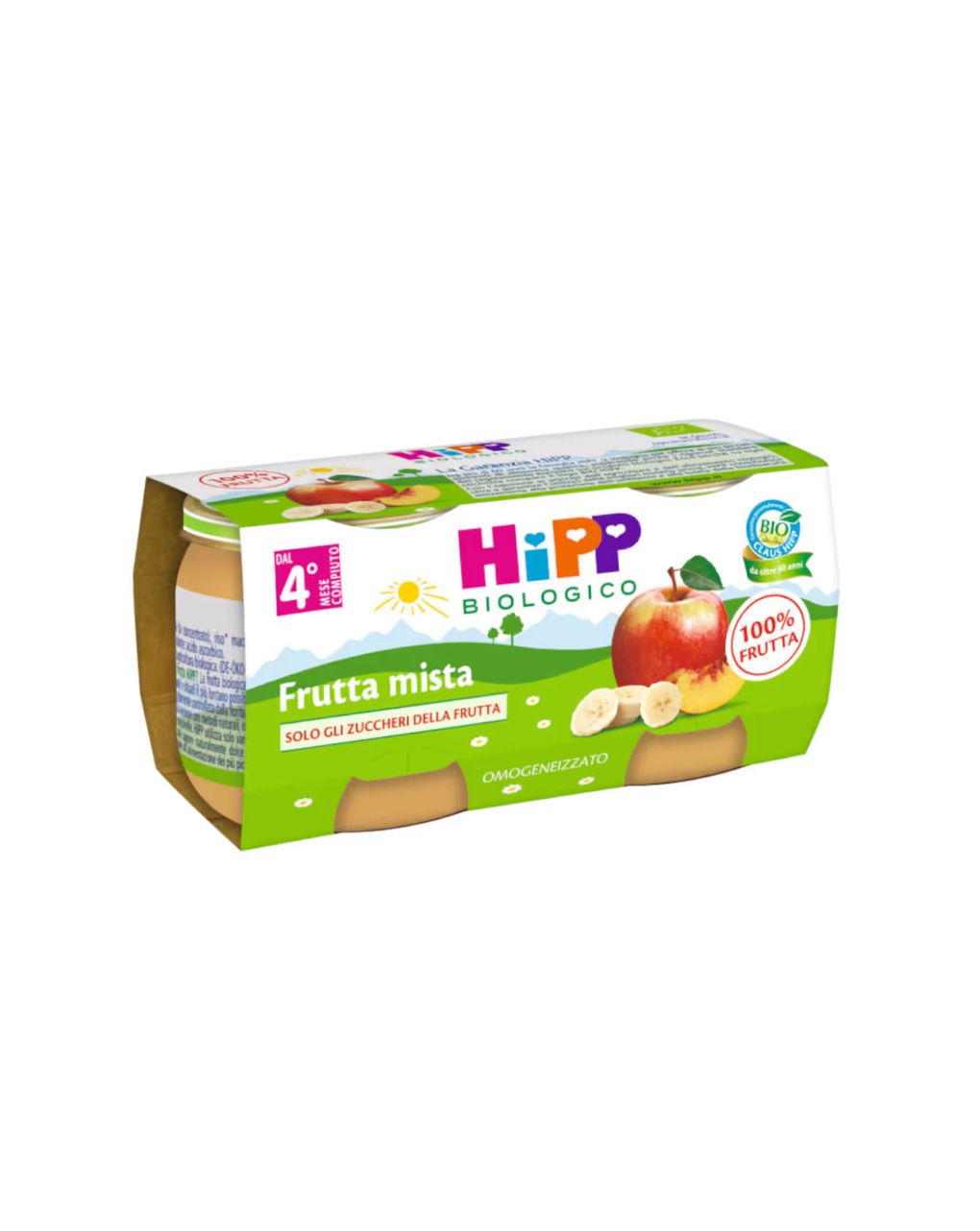Omogeneizzato frutta mista 100% 2x80g - hipp