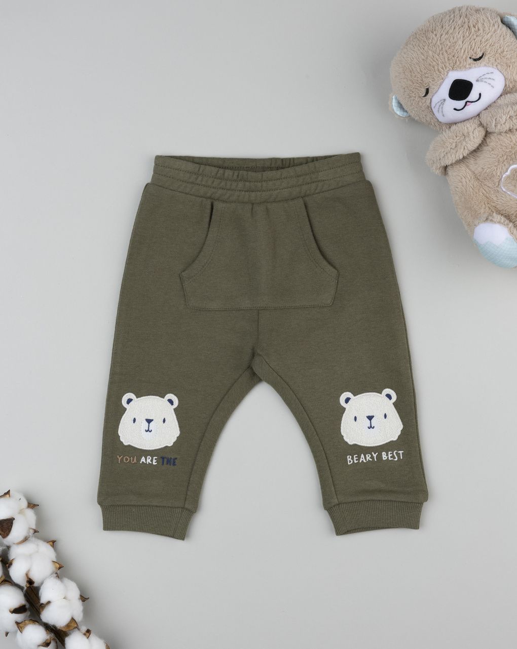 Pantalone bimbo verde tascona