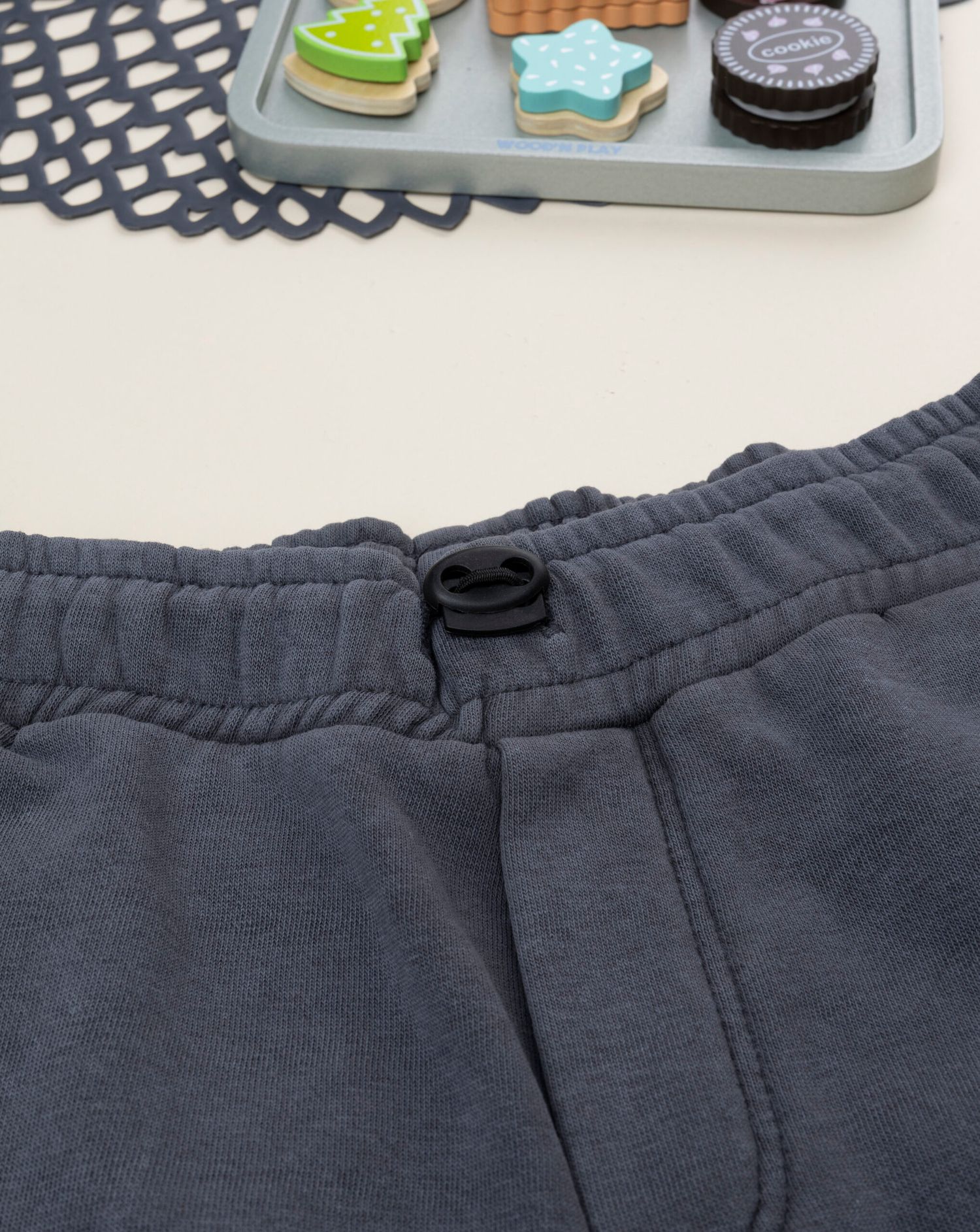 Pantalone bimbo grigio scuro tascone