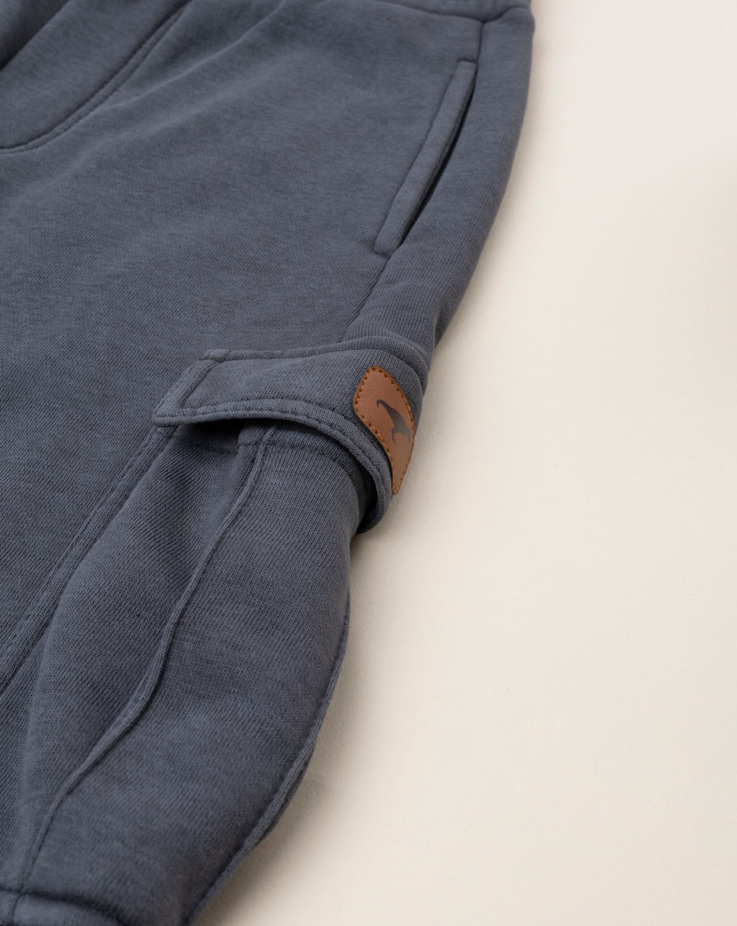 Pantalone bimbo grigio scuro tascone