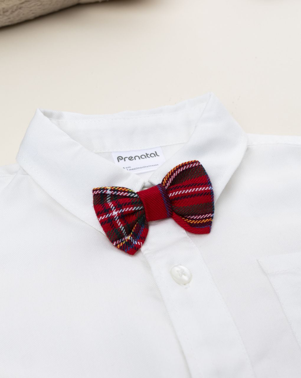 Camicia bimbo bianca con papillon