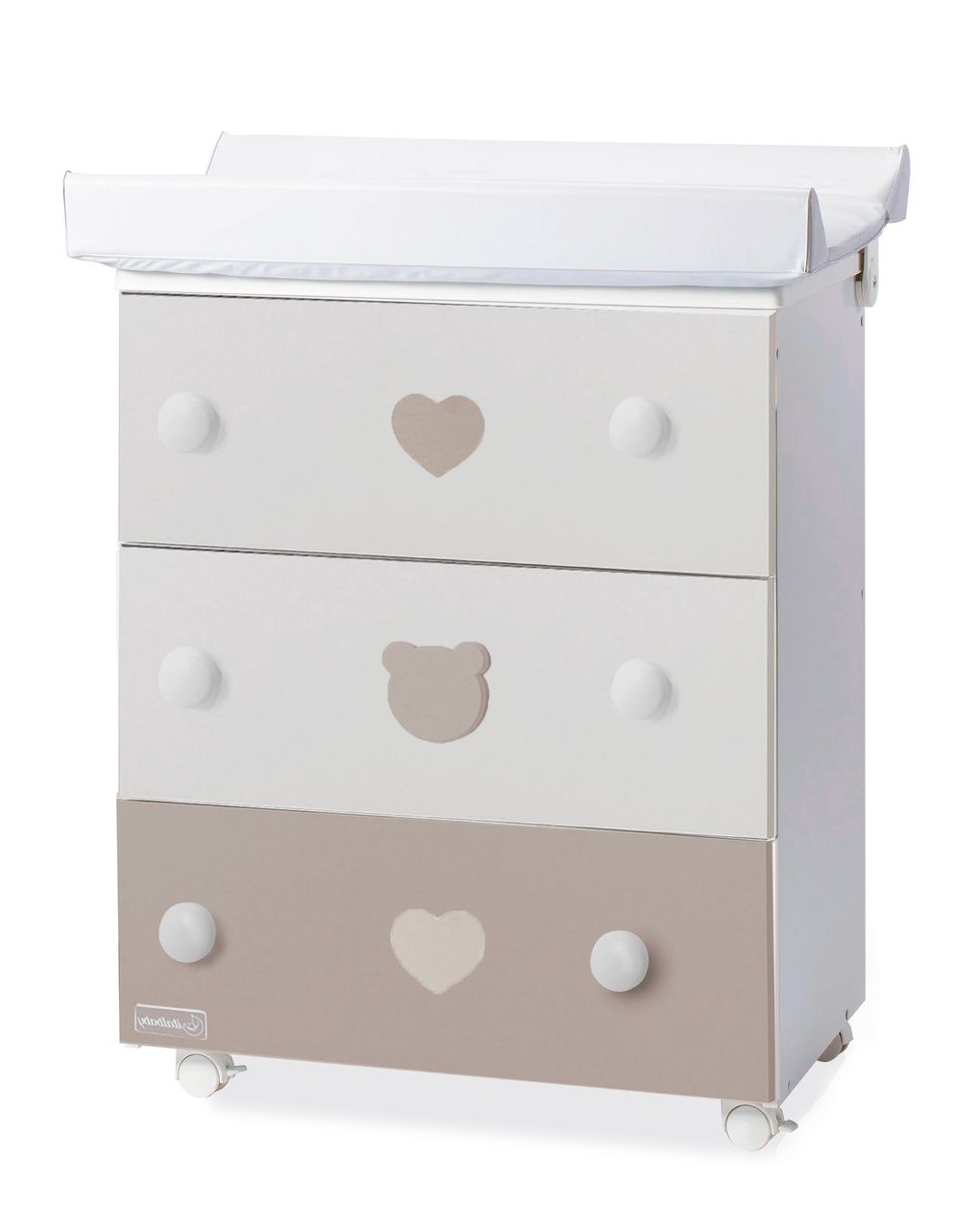 Bagnetto cassettiera bear tortora - italbaby