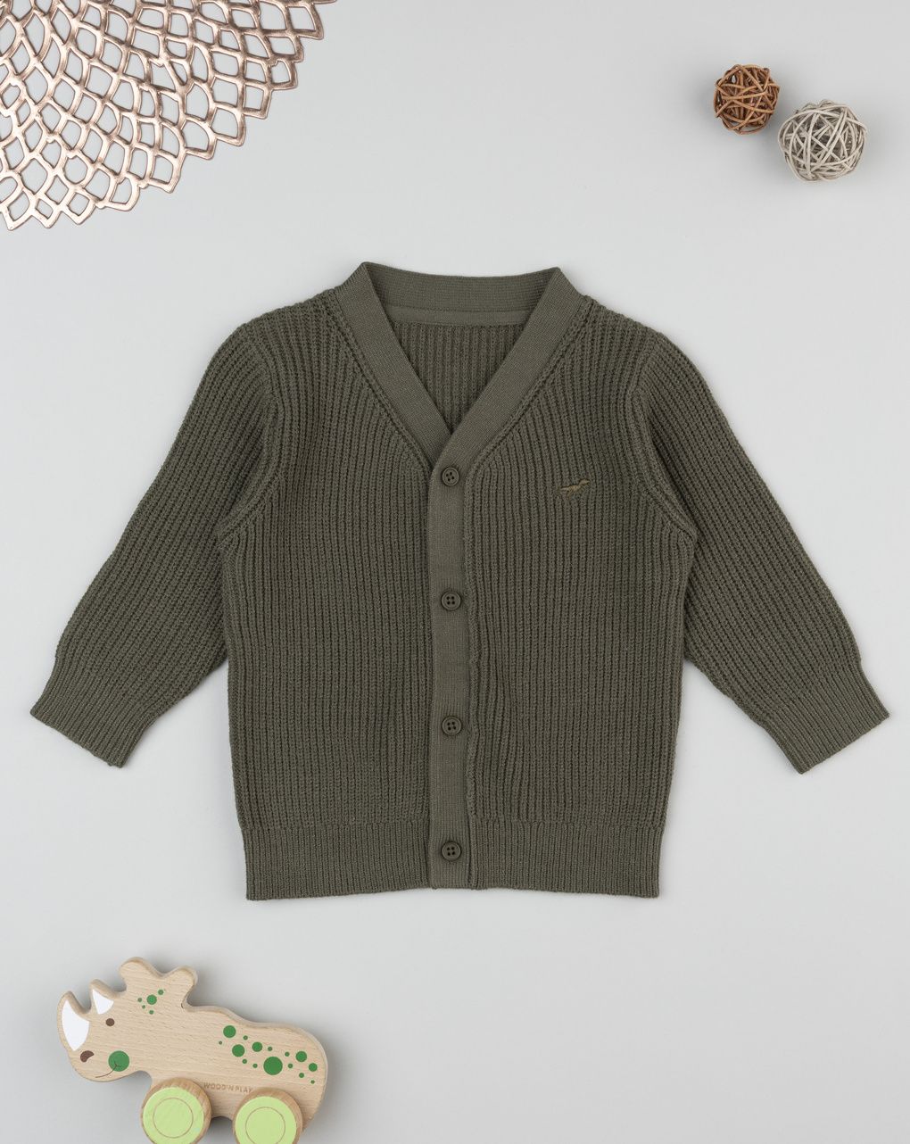 Cardigan bimbo verde