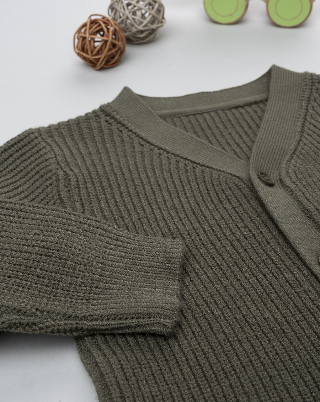 Cardigan bimbo verde