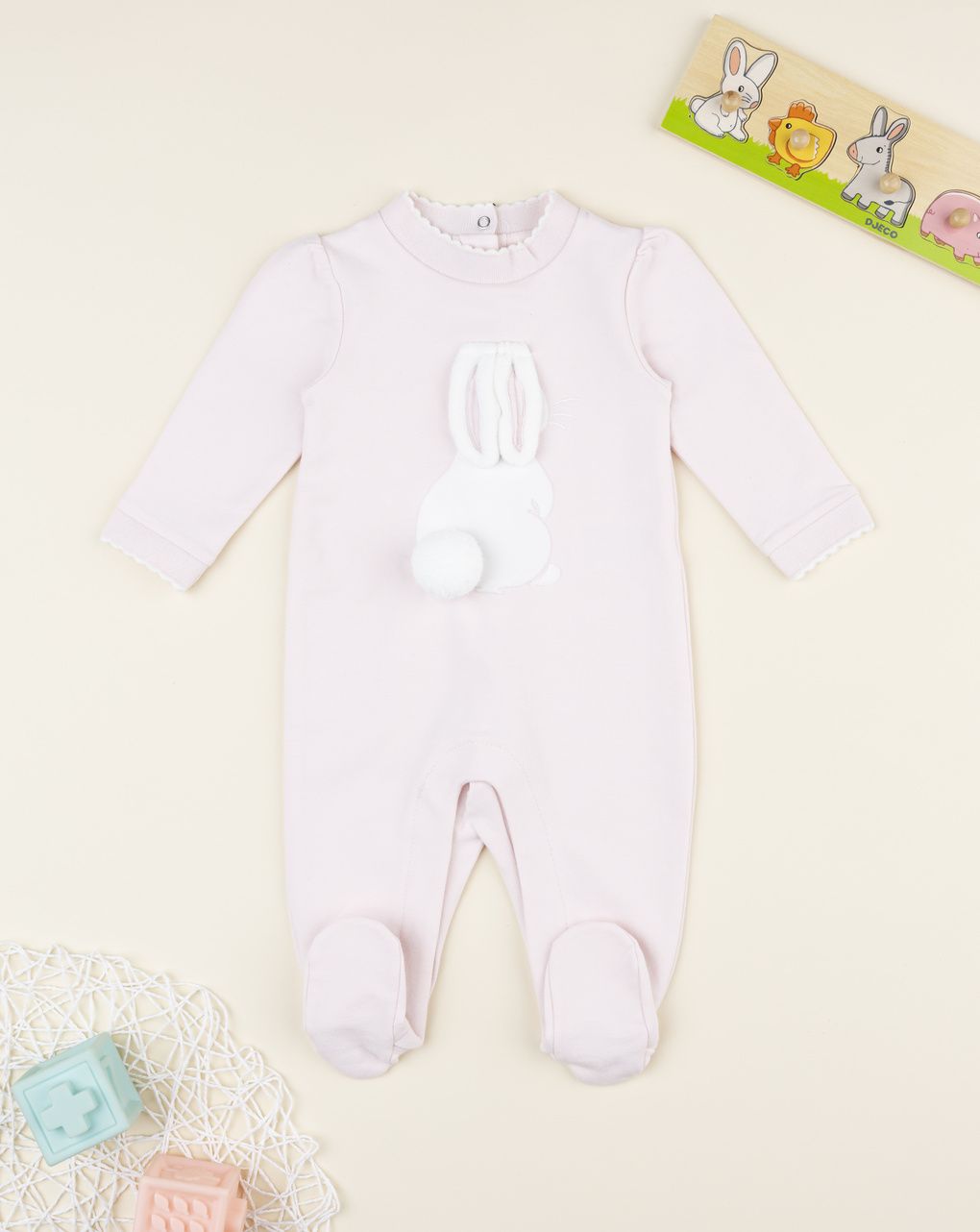 Tutina bimba rosa coniglietto