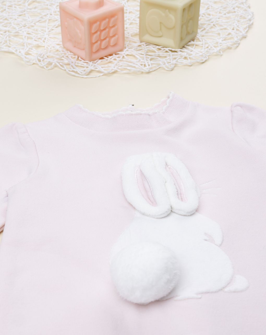 Tutina bimba rosa coniglietto