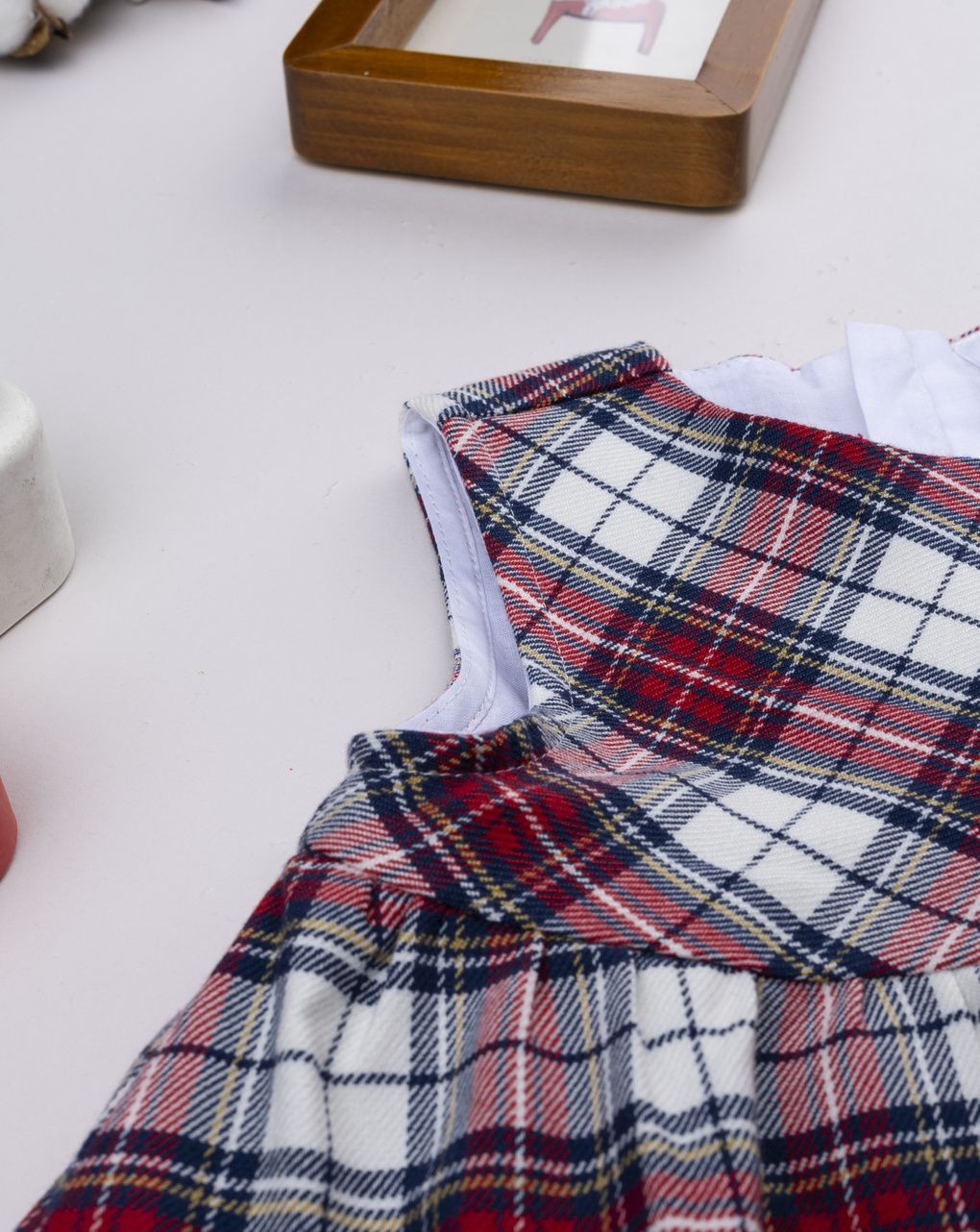Abito bimba tartan
