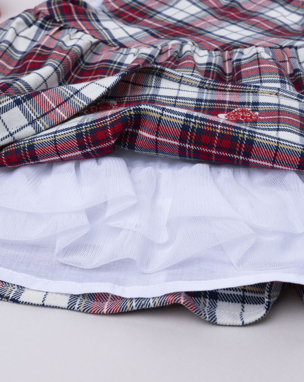 Abito bimba tartan