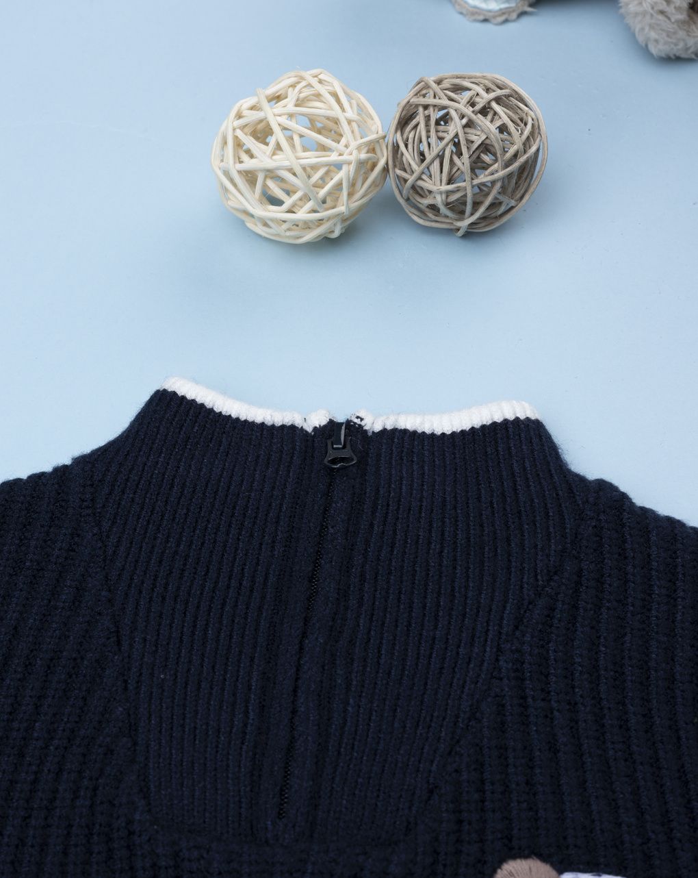 Maglia bimbo blu cagnolino