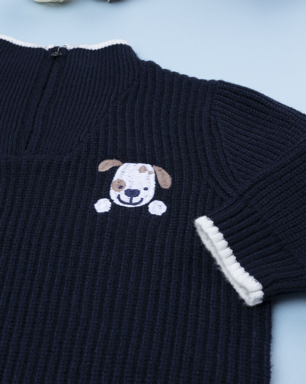 Maglia bimbo blu cagnolino