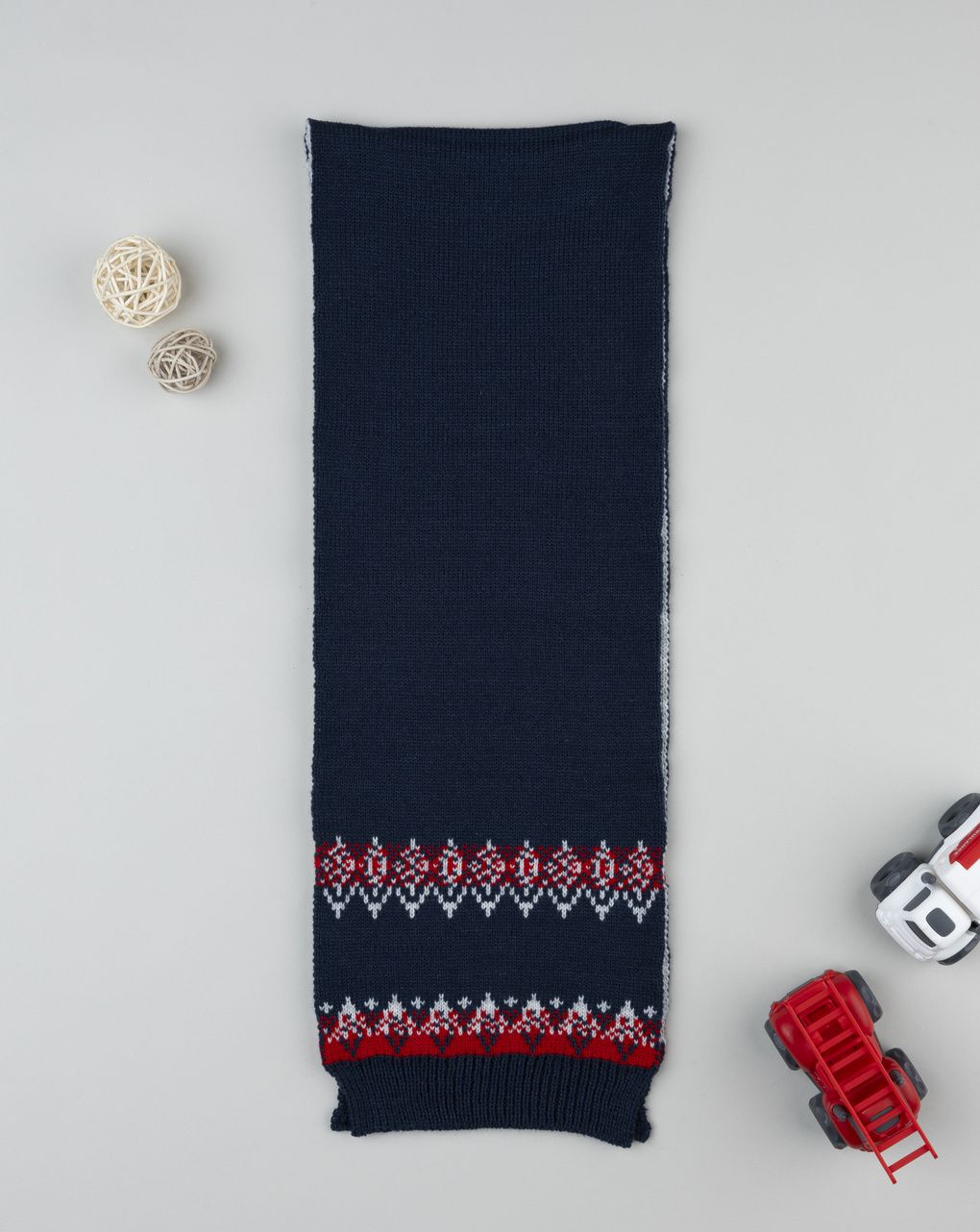 Sciarpa bambino blu/grigia