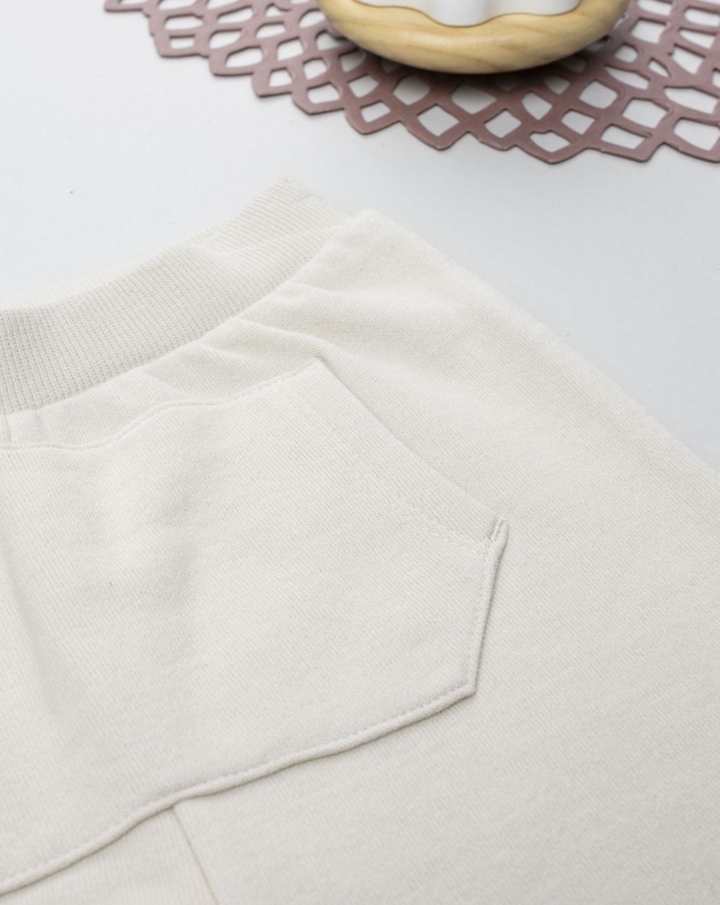 Pantalone bimbo panna "little friends"